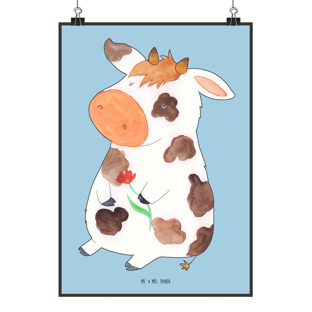 Plakat Krowa Handgemaltes Poster, Mr. & Mrs. Panda Poster, Poster, Wanddeko, Wanddekoration, Raumdekoration, Kunstdruck, Bild, Küchenposter, Wanddeko Bild, Designposter, Wandposter, Posterdruck, Kinderposter, Bauernhof, Hoftiere, Landwirt, Landwirtin, Träume, Motivtion, Magie, Kühe, Flausen, Milch, Hof, Kuh, Milchkuh, Spruch