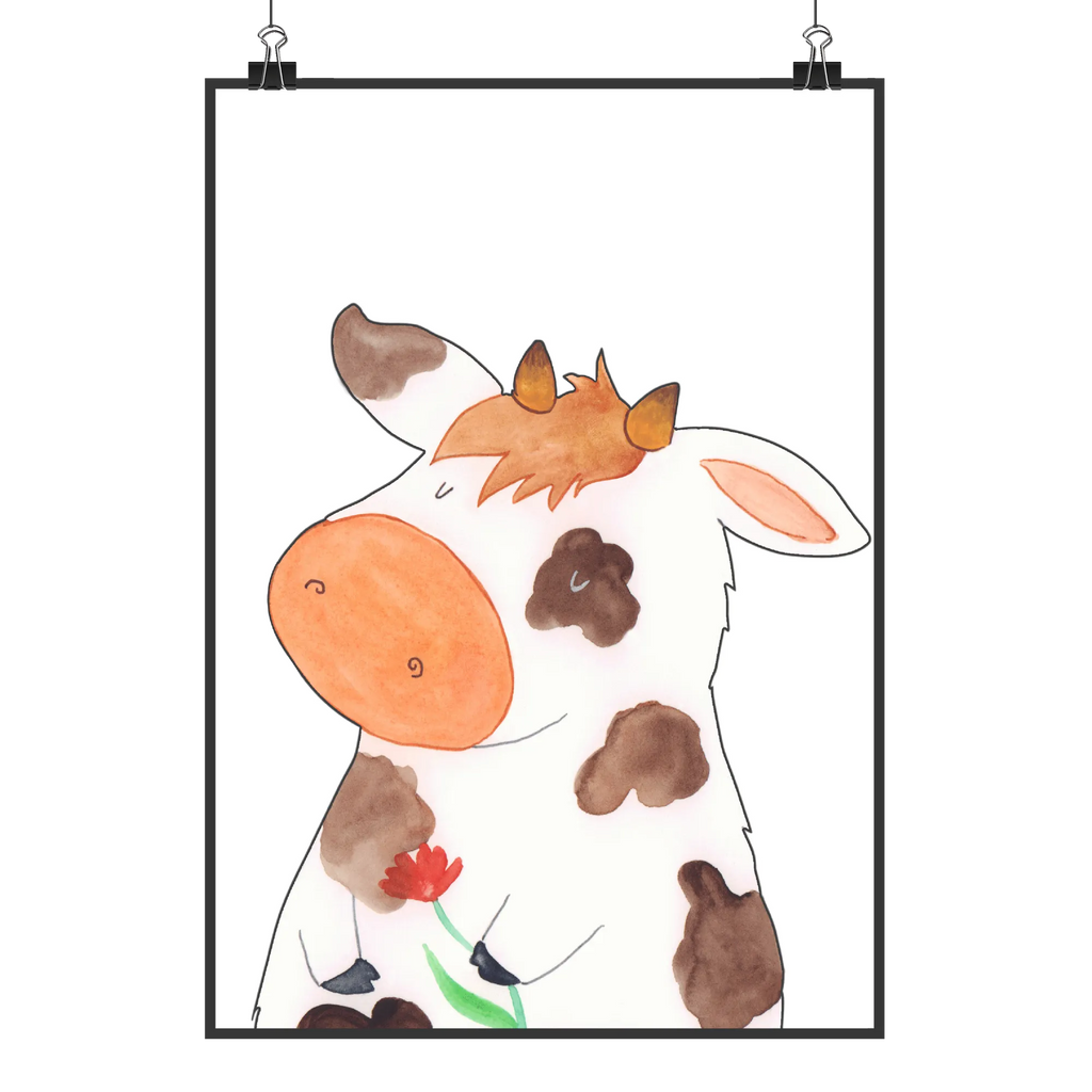 Plakat Krowa Handgemaltes Poster, Mr. & Mrs. Panda Poster, Poster, Wanddeko, Wanddekoration, Raumdekoration, Kunstdruck, Bild, Küchenposter, Wanddeko Bild, Designposter, Wandposter, Posterdruck, Kinderposter, Bauernhof, Hoftiere, Landwirt, Landwirtin, Träume, Motivtion, Magie, Kühe, Flausen, Milch, Hof, Kuh, Milchkuh, Spruch