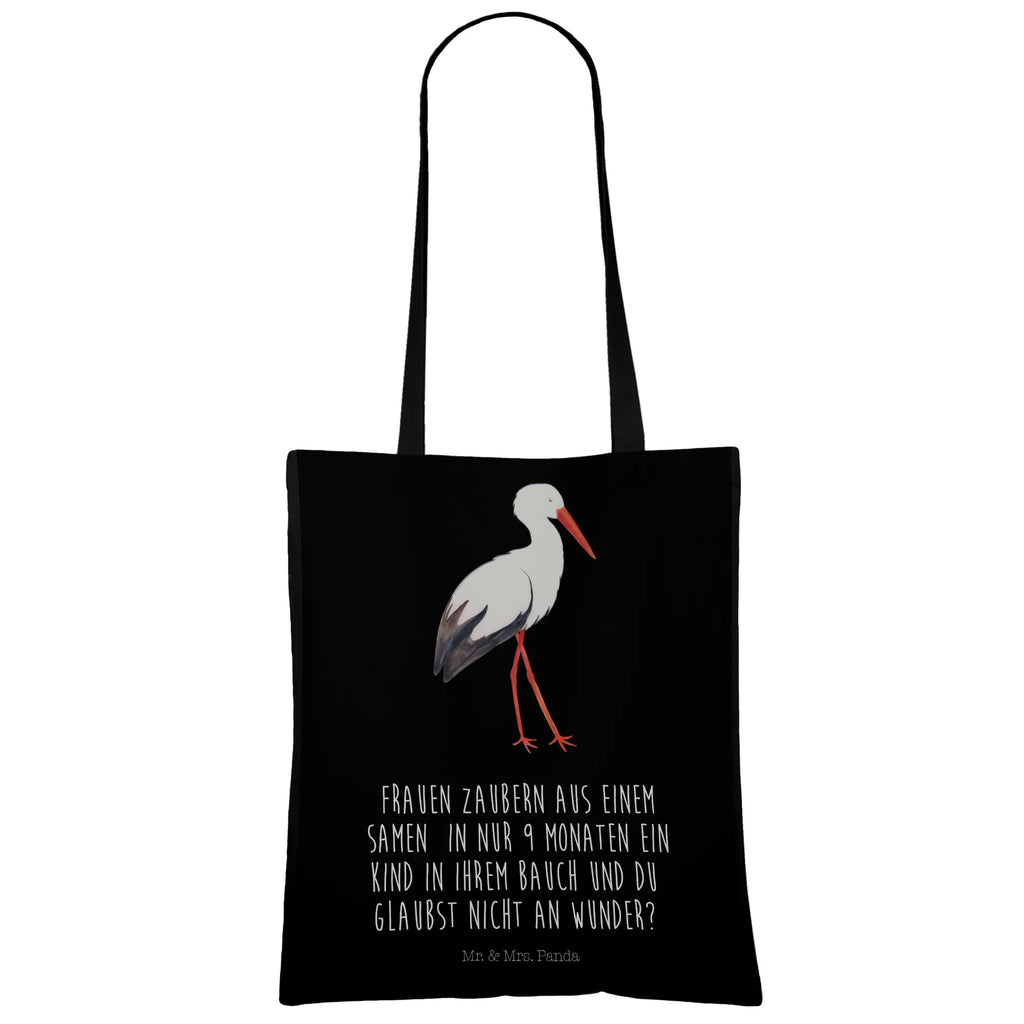 Tote bag Stork Stoffbeutel, Tasche, Laptoptasche, Badetasche, Jutetasche, Stofftasche, Beutel, Jutebeutel, Schultertasche, Beuteltasche, Strandtasche, Tragetasche, Einkaufstasche, Umhängetasche, Shopper, Einkaufstüte, Tiermotive, Gute Laune, lustige Sprüche, Tiere, Mutter werden, Schwangerschaft, Schwanger, Storch, Baby, Mütter, Störche, Mutter, Geburt, Babybauch
