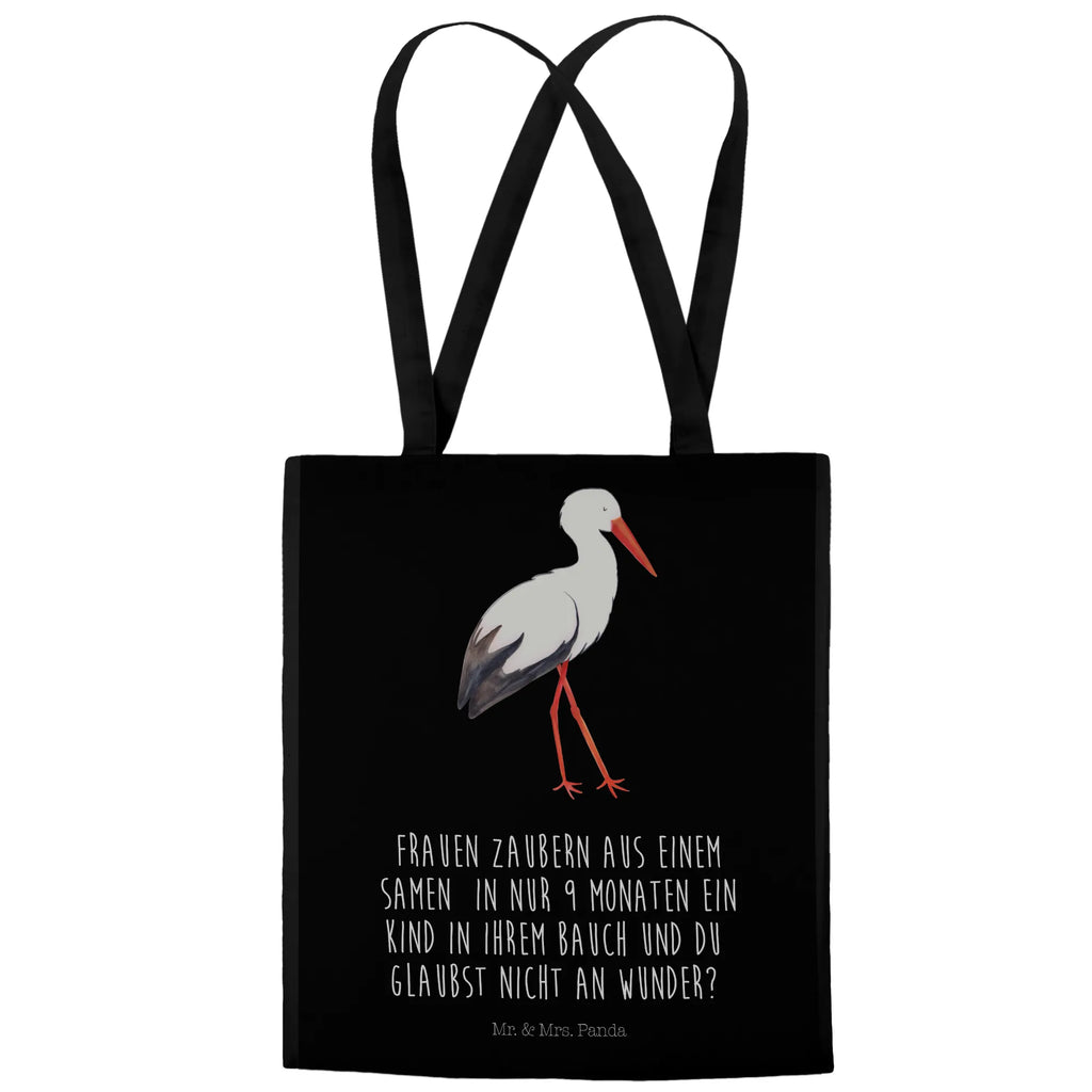 Tote bag Stork Stoffbeutel, Tasche, Laptoptasche, Badetasche, Jutetasche, Stofftasche, Beutel, Jutebeutel, Schultertasche, Beuteltasche, Strandtasche, Tragetasche, Einkaufstasche, Umhängetasche, Shopper, Einkaufstüte, Tiermotive, Gute Laune, lustige Sprüche, Tiere, Mutter werden, Schwangerschaft, Schwanger, Storch, Baby, Mütter, Störche, Mutter, Geburt, Babybauch