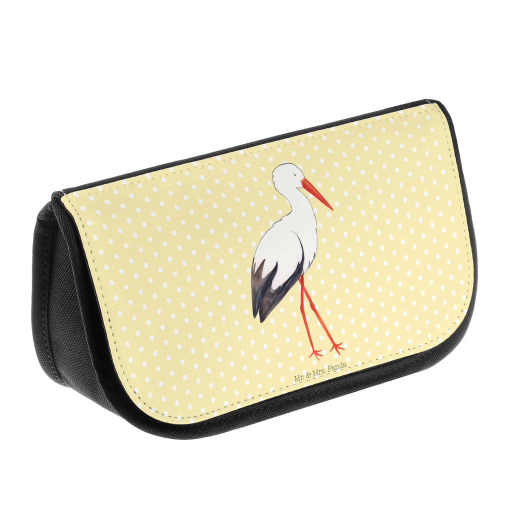 Kosmetiktasche Storch Kulturtasche, Necessaire, Waschtasche, Waschbeutel, beauty tasche, Toilettentasche, utensilientasche, kleines Täschchen, Beauty Bag, kosmetik beutel, reiseschminktasche, reise kosmetiktasche, hygiene tasche, zubehörtasche, Organizer Tasche, Reisenecessaires, Kosmetiktasche, kosmetiktäschchen, Schminkbeutel, Make-Up Bag, bad tasche, Schminktäschchen, beauty case, Beautybag, kulturtäschchen, toilettenbeutel, Schminktasche, Kulturbeutel, Tiere, Tiermotive, Gute Laune, Lustige Sprüche, Babybauch, Schwangerschaft, Störche, Mütter, Baby, Mutter, Geburt, Mutter Werden, Storch, Schwanger