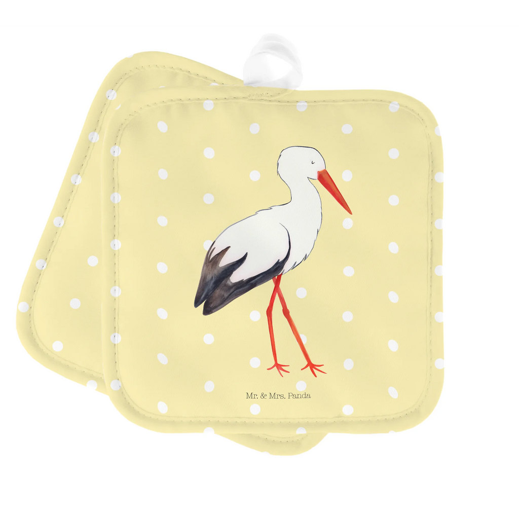 2er Set Topflappen  Storch Topfuntersetzer, topfhalter, Topflappenset, Topflappen, Topfhandschuhe, 2er Set Topflappen, Topflappen 2er Set, Topflappen Set, Tiere, Tiermotive, Gute Laune, Lustige Sprüche, Schwanger, Baby, Geburt, Schwangerschaft, Mutter, Störche, Mutter Werden, Mütter, Babybauch, Storch