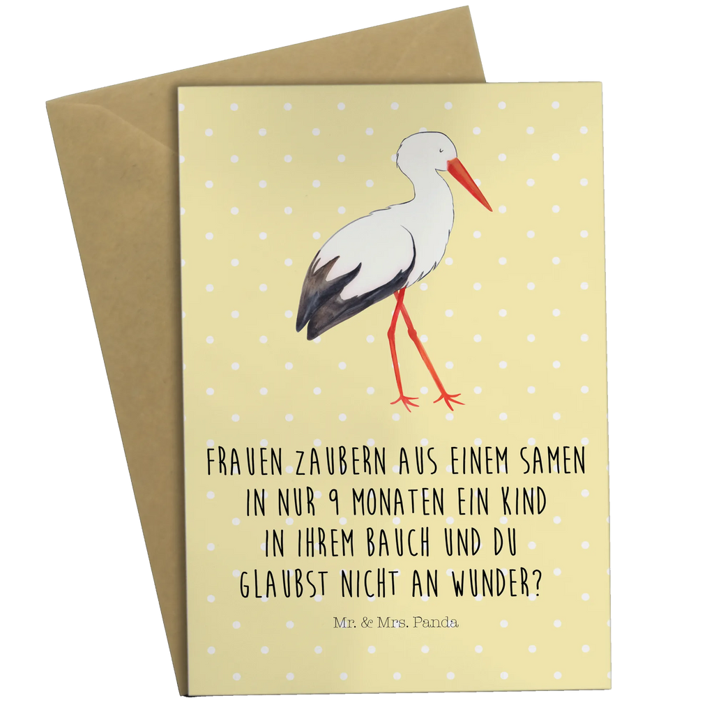 Greetings card Stork greeting card, folding card, wedding card, birthday card, invitation card, small animals, cute, funny, cute animal motives, hand drawn, small world, funny sayings, good mood, happy, gifts, gift ideas, special gifts, animal lover, card, stork, mothers, pregnancy, birth, baby bump, baby, pregnant, mother, becoming a mother