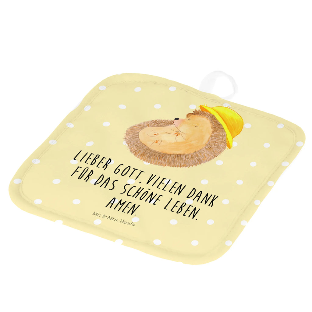 2er Set Topflappen  Igel Beten Topfuntersetzer, Topflappen 2er Set, Topfhandschuhe, Topflappenset, Topflappen Set, Topflappen, 2er Set Topflappen, topfhalter, Lustige Sprüche, Tiere, Tiermotive, Gute Laune, Dankbarkeit, Gott, Dankbar, Dankbar sein, Beten, Amen, Igel mit Hut, Igel, Sonnenhut, Leben, Genießen