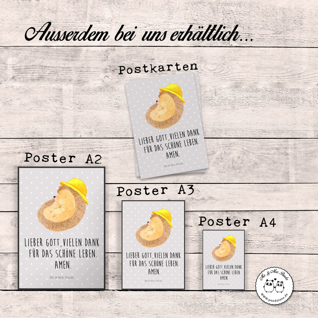 Poster Hedgehog Pray Mr. & Mrs. Panda Poster, Deko Bild, Wanddekoration, Wandposter, Deko Poster, drucke, wanddruck, kunstdruck poster, wandkunst, kunstposter, Wandbild, Panda Poster, Kunstdruck, Wandschmuck, Poster, typografie poster, Bild, Designposter, wanddeko, Wanddeko Bild, Plakat, Design Poster, grafikposter, Posterdruck, Lustige Sprüche, Tiere, Gute Laune, Tiermotive, Genießen, Leben, Igel, Igel mit Hut, Amen, Dankbarkeit, Sonnenhut, Dankbar, Gott, Beten, Dankbar sein