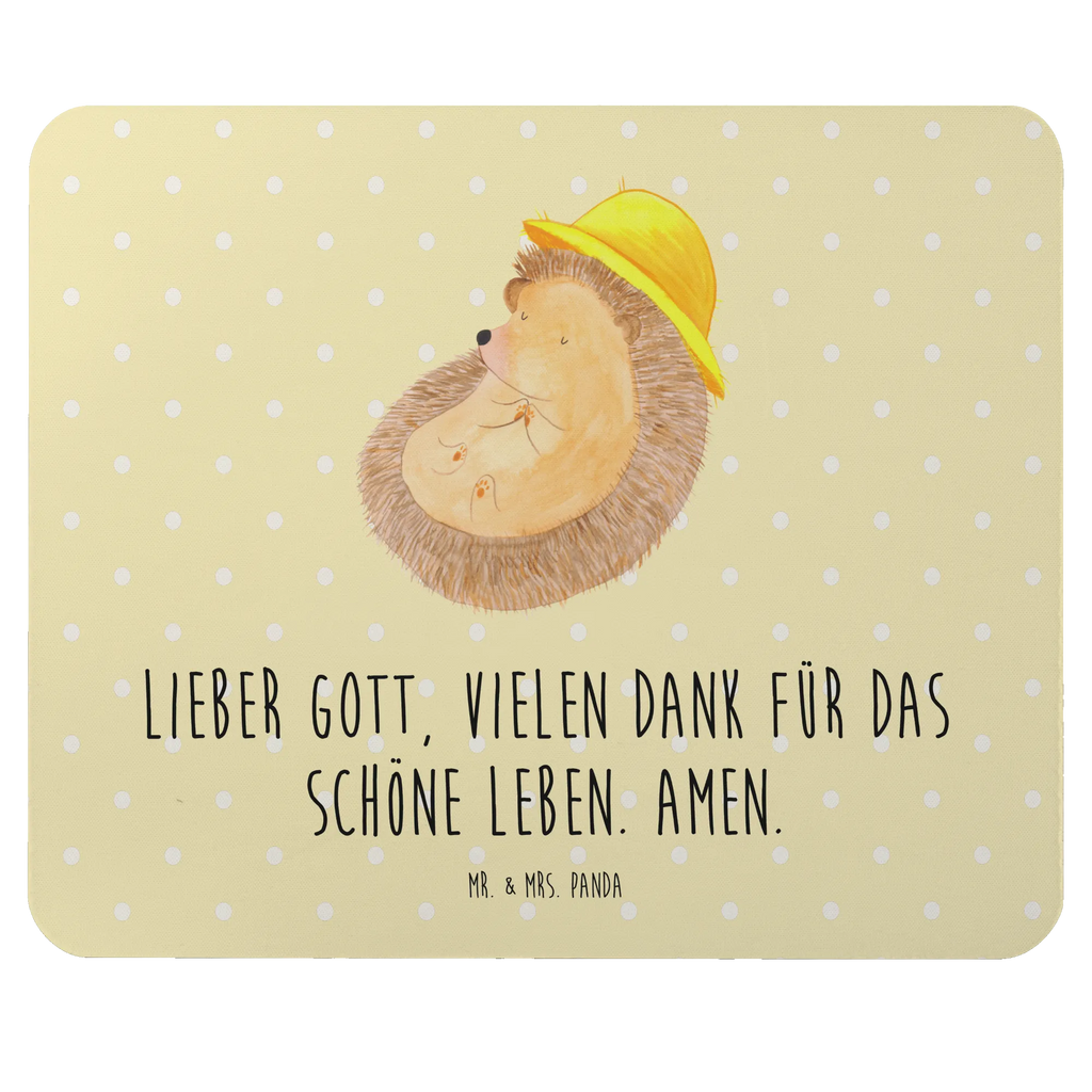 Podkładka pod mysz jeż Modlić się Mausunterlage, Computer zubehör, Arbeitszimmer, PC Zubehör, Mauspad Büro, Einzigartiges Mauspad, Mousepad, Mauspad, Designer Mauspad, Büroausstattung, Tiermotive, Gute Laune, lustige Sprüche, Tiere, Dankbarkeit, dankbar, genießen, beten, Amen, Gott, Igel mit Hut, Igel, Leben, Dankbar sein, Sonnenhut