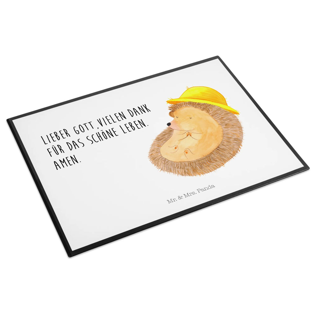 Podkładka na biurko jeż Modlić się Schreibwaren, Schreibtischauflage, Schreibtischunterlage Groß, Schreibunterlage, Büroartikel, Bürobedarf, Schreibtisch Unterlagen, Tiermotive, Gute Laune, lustige Sprüche, Tiere, Dankbarkeit, Sonnenhut, Leben, dankbar, Igel mit Hut, Amen, genießen, Igel, beten, Gott, Dankbar sein