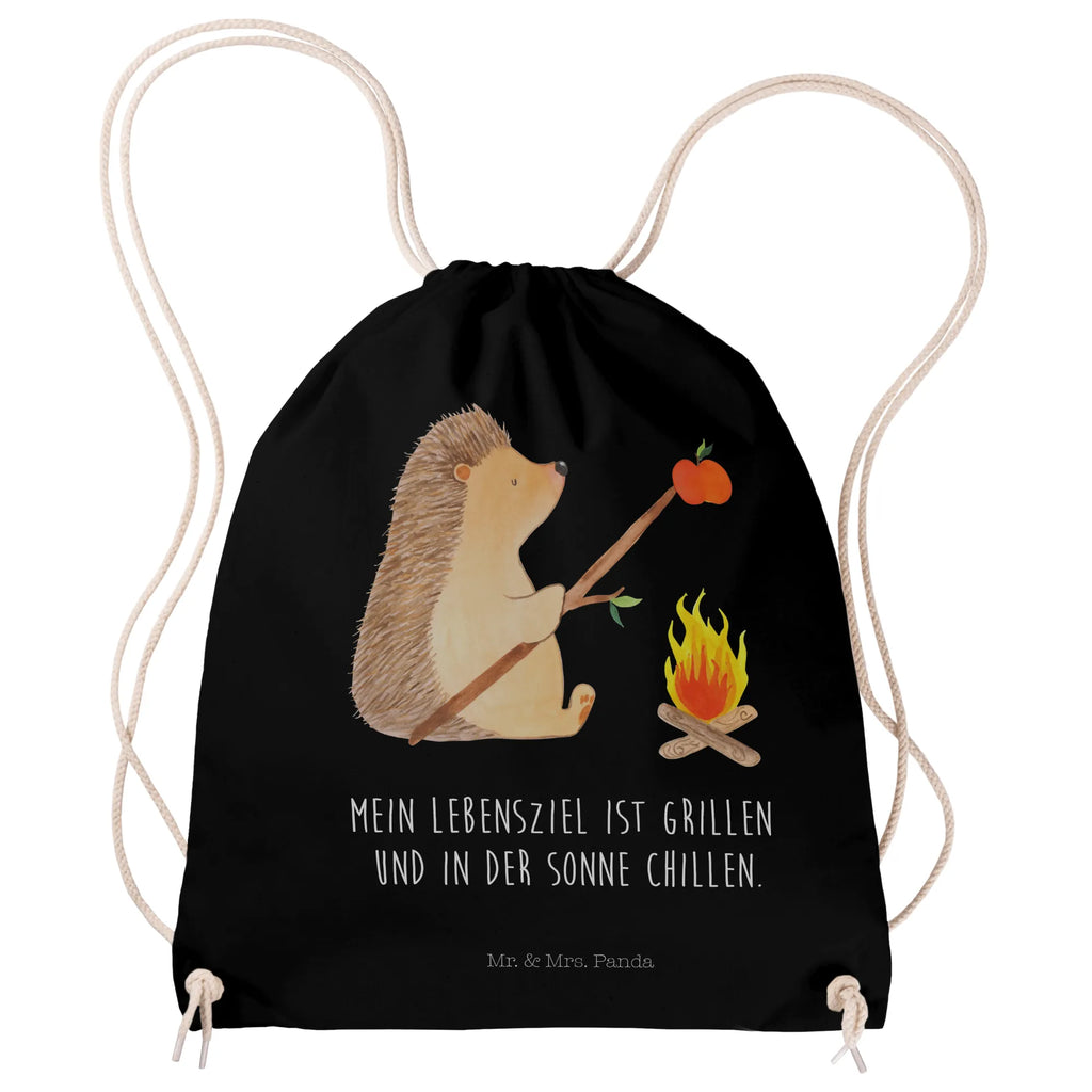 Drawstring bag Hedgehog grilling bag, hipster, gym bag, carrier bag, jute bag, sports bag, small animals, cute, funny, cute animal motives, hand drawn, small world, funny sayings, good mood, happy, gifts, gift ideas, special gifts, animal lover, card, barbecue, meaning of life, saying, goals, motivation, unemployed, hedgehog