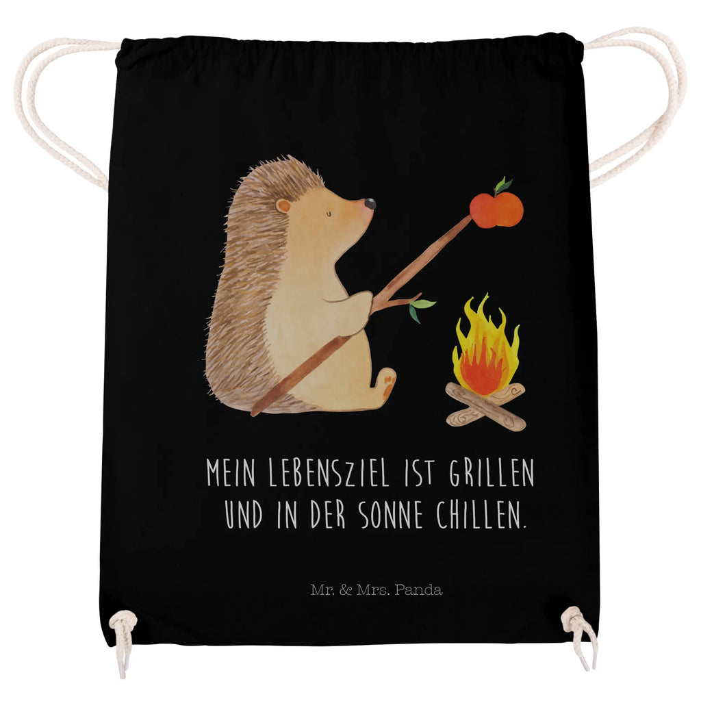 Drawstring bag Hedgehog grilling bag, hipster, gym bag, carrier bag, jute bag, sports bag, small animals, cute, funny, cute animal motives, hand drawn, small world, funny sayings, good mood, happy, gifts, gift ideas, special gifts, animal lover, card, barbecue, meaning of life, saying, goals, motivation, unemployed, hedgehog