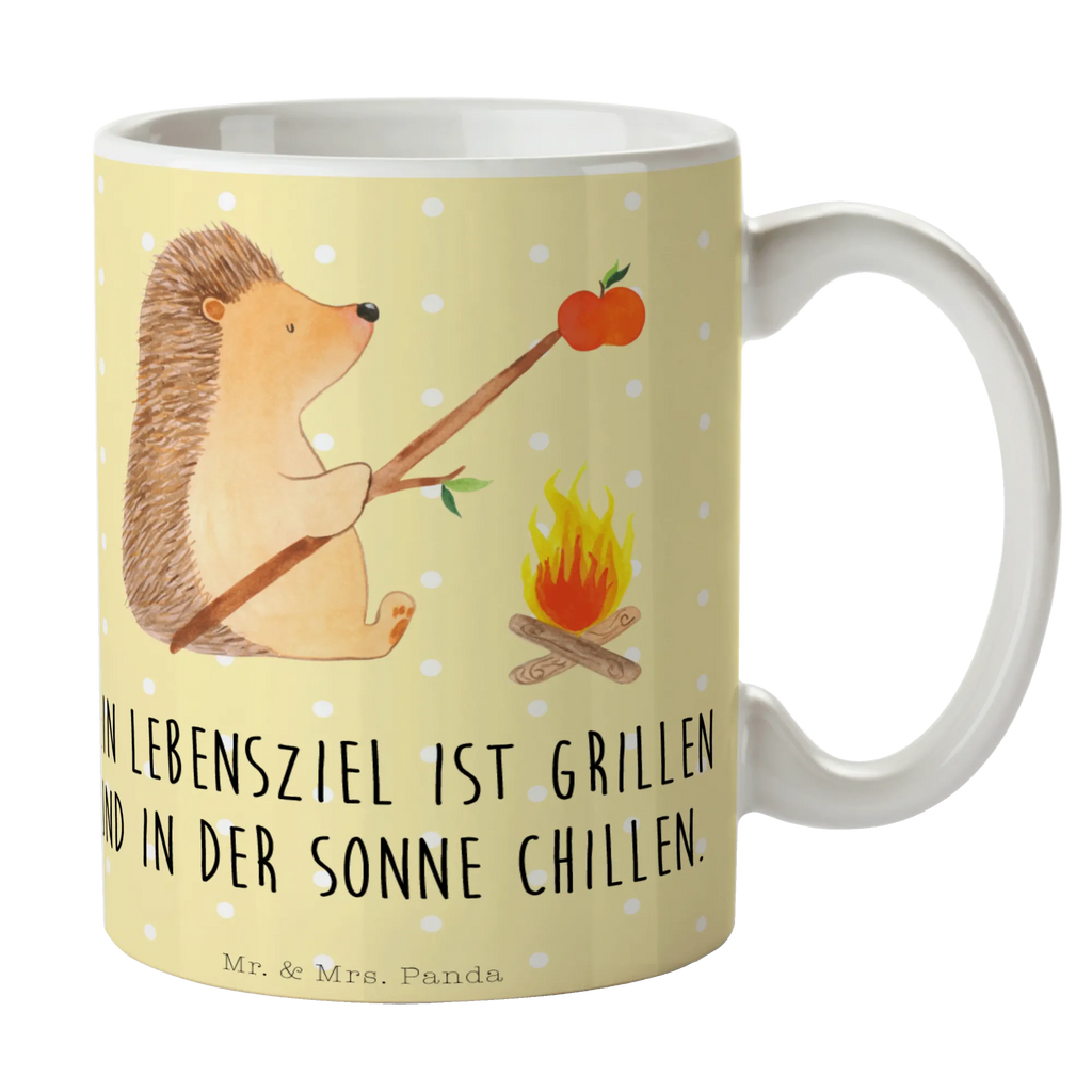 Kubek jeż Grillowanie Kaffeetasse, Teetasse, Bürotasse, Porzellantasse, Geschenktasse, Tasse, Keramiktasse, Tasse mit Zitaten, Tasse mit Motiven, Tiermotive, Gute Laune, lustige Sprüche, Tiere, Motivation, arbeitslos, Grillen, Igel, Ziele, Sinn des Lebens, Spruch