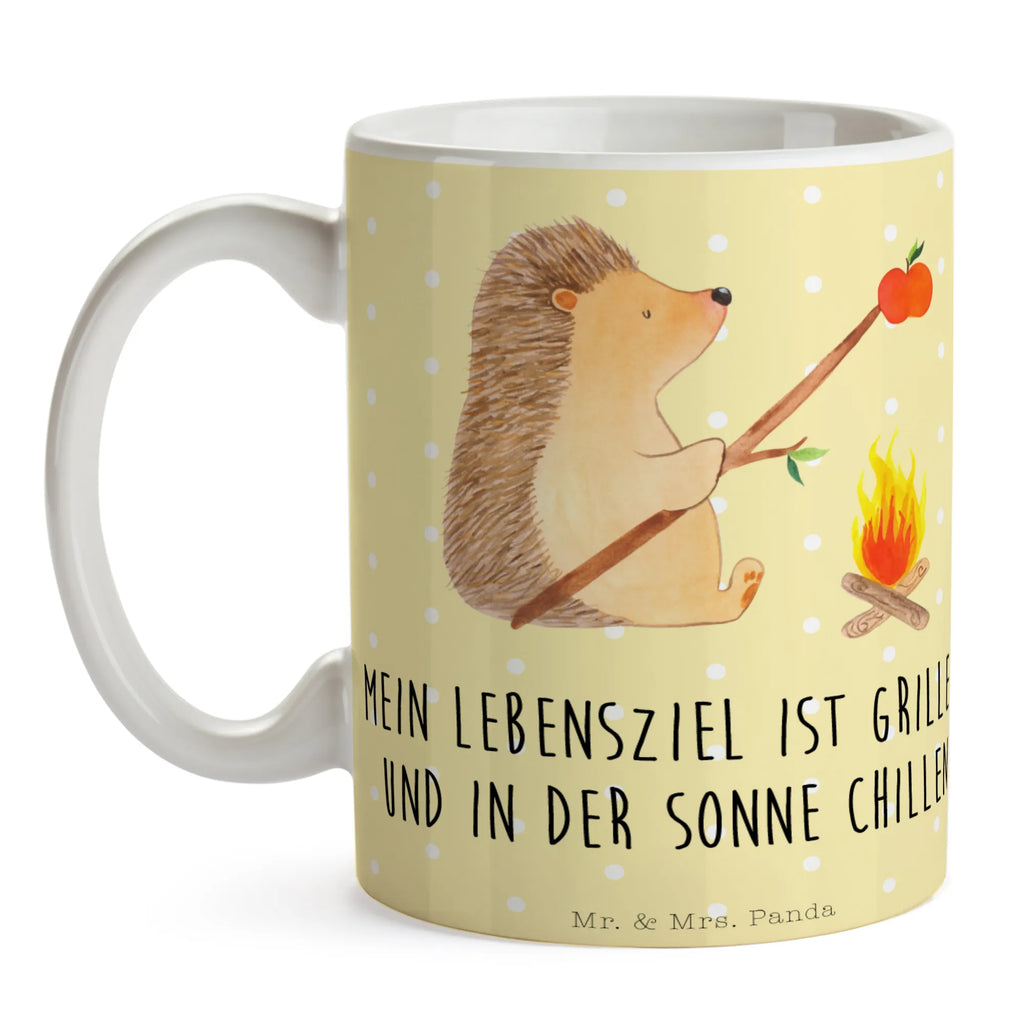 Kubek jeż Grillowanie Kaffeetasse, Teetasse, Bürotasse, Porzellantasse, Geschenktasse, Tasse, Keramiktasse, Tasse mit Zitaten, Tasse mit Motiven, Tiermotive, Gute Laune, lustige Sprüche, Tiere, Motivation, arbeitslos, Grillen, Igel, Ziele, Sinn des Lebens, Spruch
