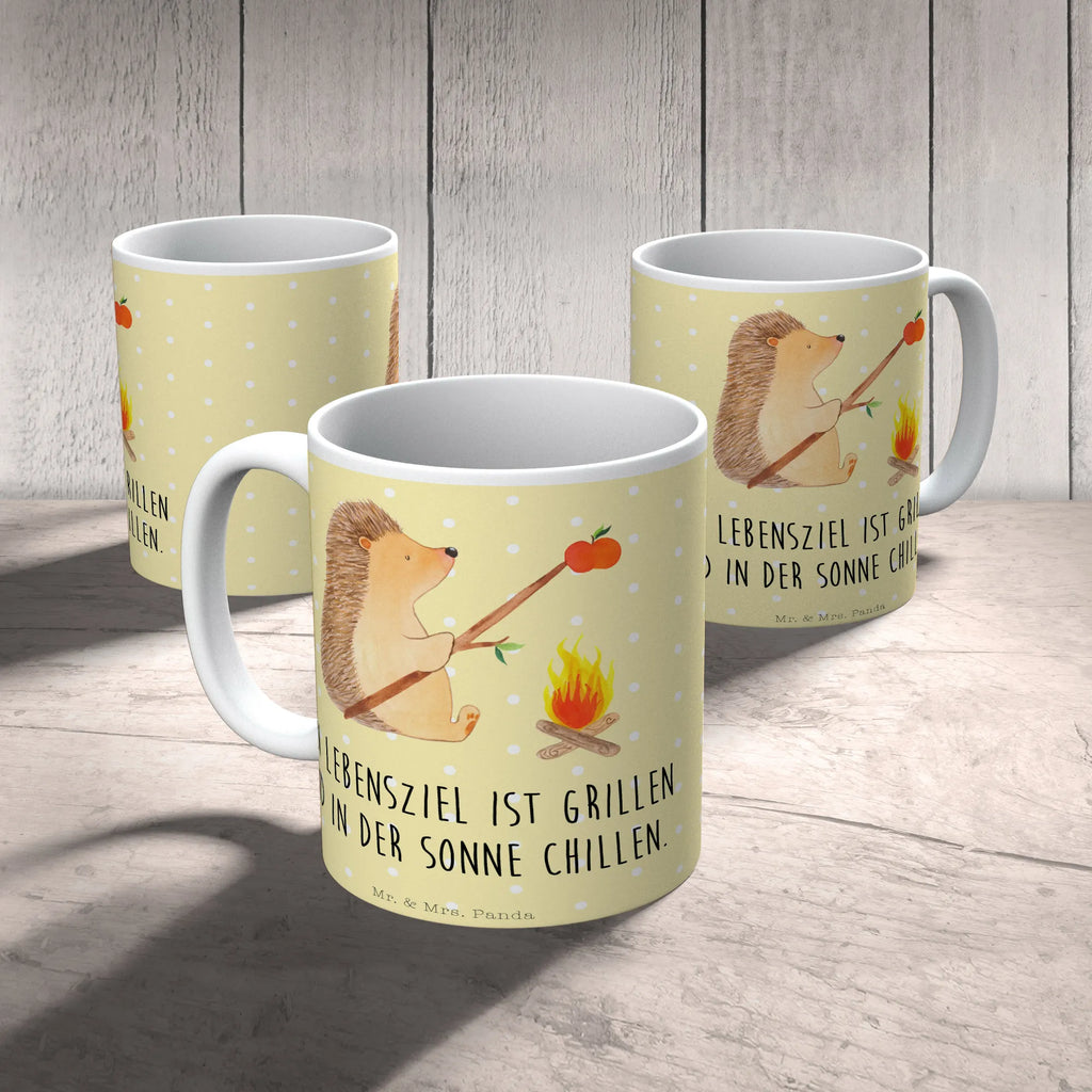 Kubek jeż Grillowanie Kaffeetasse, Teetasse, Bürotasse, Porzellantasse, Geschenktasse, Tasse, Keramiktasse, Tasse mit Zitaten, Tasse mit Motiven, Tiermotive, Gute Laune, lustige Sprüche, Tiere, Motivation, arbeitslos, Grillen, Igel, Ziele, Sinn des Lebens, Spruch