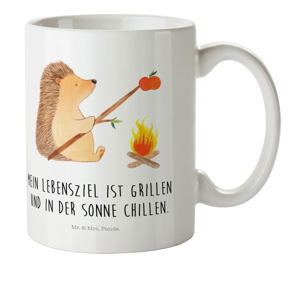 Kindertasse Igel Grillen