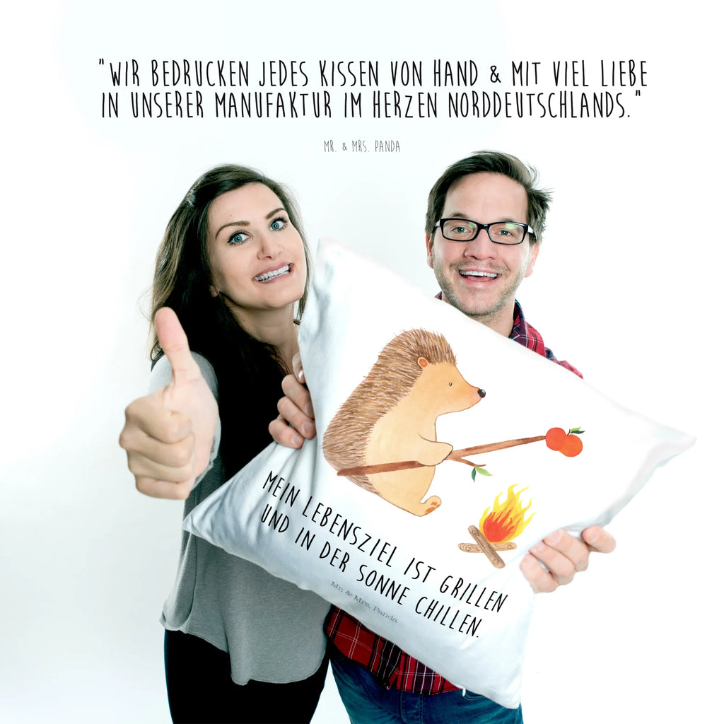 Cushion Hedgehog grilling pad, 40x40, Pillow, bedroom, soft, couch, cushion, sofa, pillow case, settee, fluffy, 40 x 40, pillows, bed, small animals, cute, funny, cute animal motives, hand drawn, small world, funny sayings, good mood, happy, gifts, gift ideas, special gifts, animal lover, card, motivation, hedgehog, saying, meaning of life, goals, barbecue, unemployed