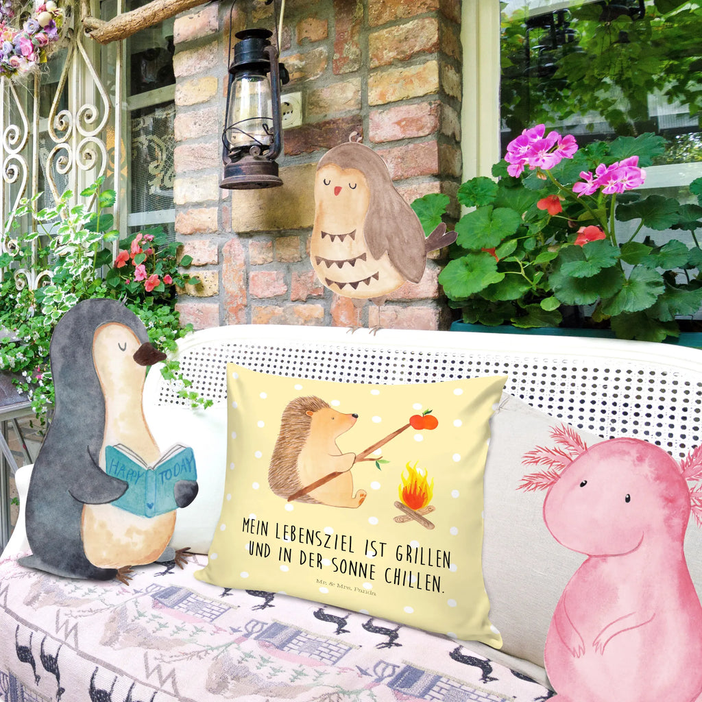 Cushion Hedgehog grilling pad, 40x40, Pillow, bedroom, soft, couch, cushion, sofa, pillow case, settee, fluffy, 40 x 40, pillows, bed, small animals, cute, funny, cute animal motives, hand drawn, small world, funny sayings, good mood, happy, gifts, gift ideas, special gifts, animal lover, card, motivation, hedgehog, saying, meaning of life, goals, barbecue, unemployed