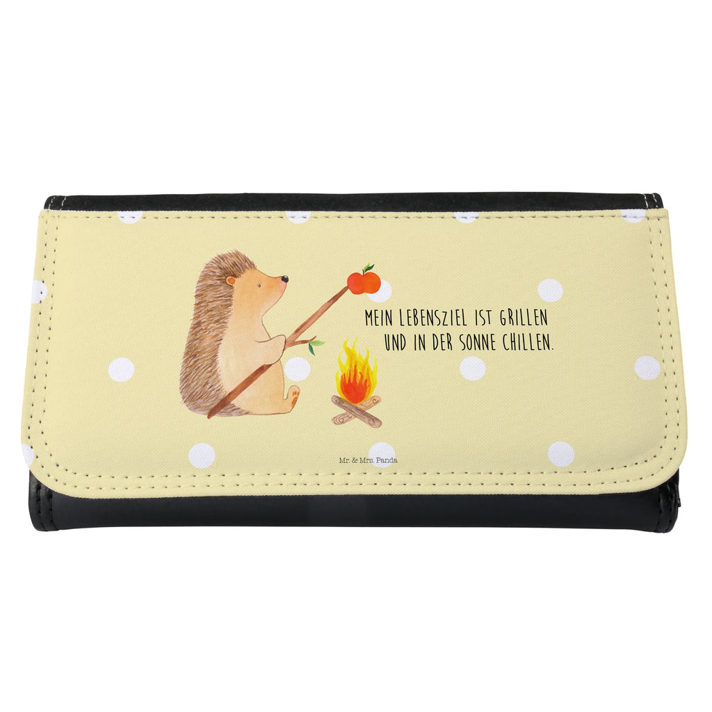 Ladies purse Hedgehog grilling XXL, Ladies, Wallet, Purse, Large, Wallets, small animals, cute, funny, cute animal motives, hand drawn, small world, funny sayings, good mood, happy, gifts, gift ideas, special gifts, animal lover, card, unemployed, barbecue, goals, meaning of life, hedgehog, motivation, saying