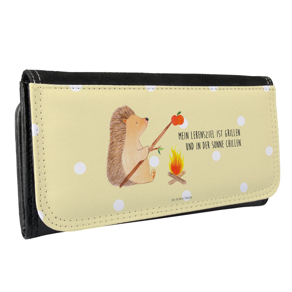 Ladies purse Hedgehog grilling XXL, Ladies, Wallet, Purse, Large, Wallets, small animals, cute, funny, cute animal motives, hand drawn, small world, funny sayings, good mood, happy, gifts, gift ideas, special gifts, animal lover, card, unemployed, barbecue, goals, meaning of life, hedgehog, motivation, saying