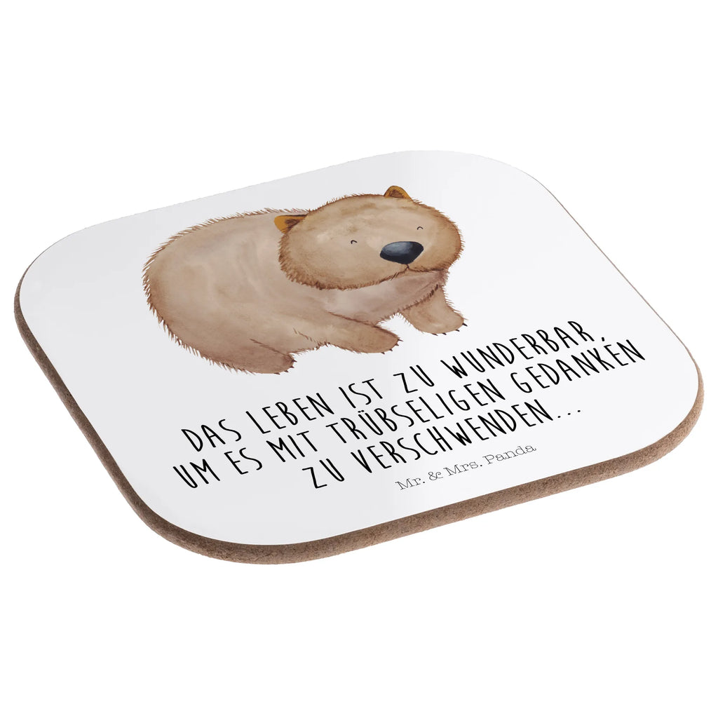 Square coaster Wombat Tassen Untersetzer, Untersetzer Gläser, Holzuntersetzer, Korkuntersetzer, Untersetzer für Gläser, Glasuntersetzer, Getränkeuntersetzer, Bierdeckel, Untersetzer Holz, Untersetzer Design, Untersetzer aus Holz, Untersetzer, Tiermotive, Gute Laune, lustige Sprüche, Tiere, Das Leben ist schön, Spruch, Australien, Motivation, Wombat