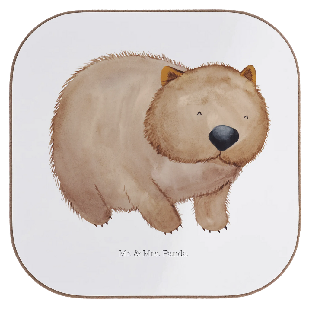 Square coaster Wombat Tassen Untersetzer, Untersetzer Gläser, Holzuntersetzer, Korkuntersetzer, Untersetzer für Gläser, Glasuntersetzer, Getränkeuntersetzer, Bierdeckel, Untersetzer Holz, Untersetzer Design, Untersetzer aus Holz, Untersetzer, Tiermotive, Gute Laune, lustige Sprüche, Tiere, Das Leben ist schön, Spruch, Australien, Motivation, Wombat