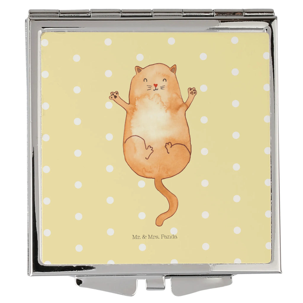 Kwadratowe lusterko do torebki kotka Przytulić Kot, motyw kotów, miłośnik kotów, dekoracje z kotami, przyjaciel kotów, entuzjasta kotów, produkty dla kotów, artykuły dla kotów, akcesoria dla kotów, pamiątki z kotami, produkty dla miłośników kotów, motywy kotów