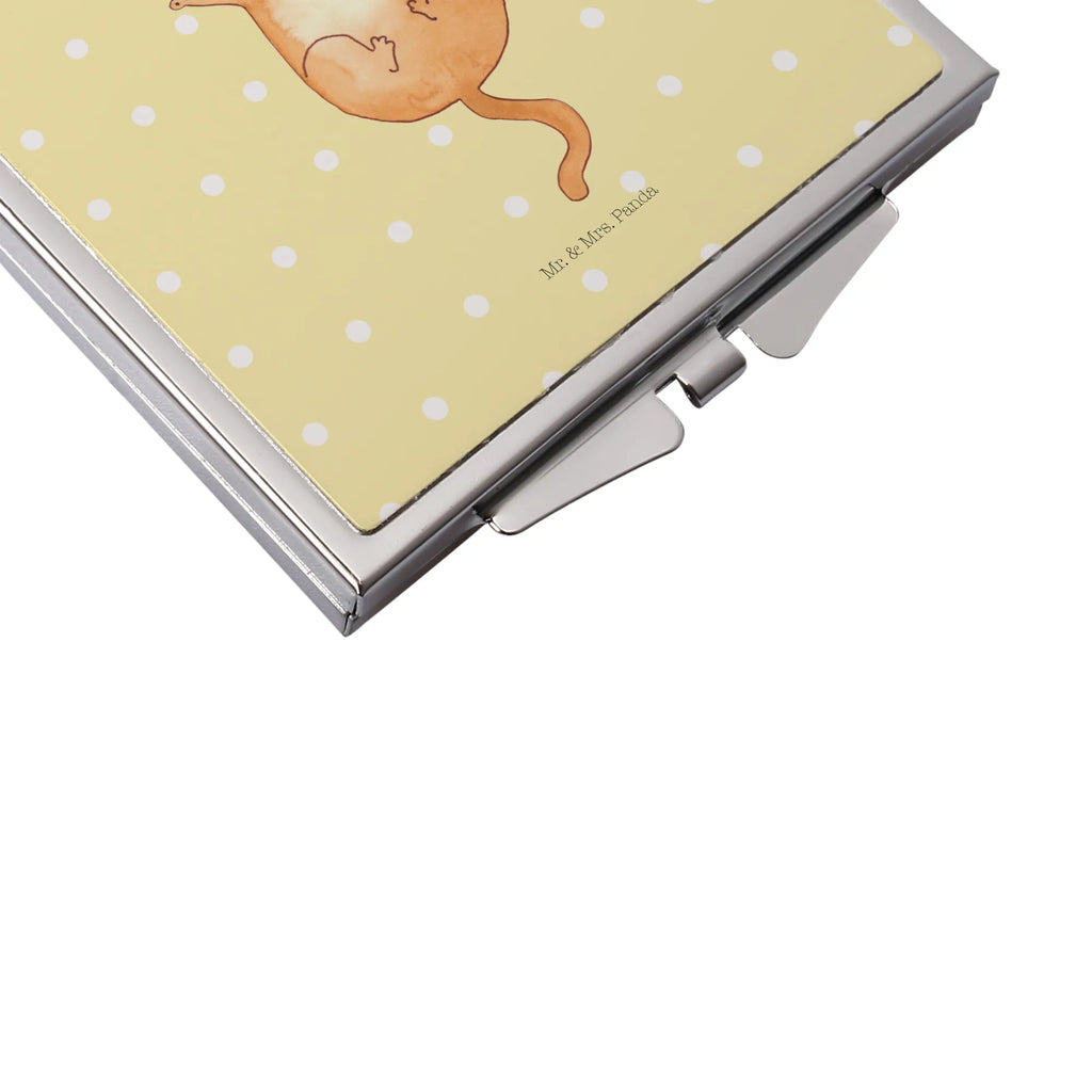 Kwadratowe lusterko do torebki kotka Przytulić Kot, motyw kotów, miłośnik kotów, dekoracje z kotami, przyjaciel kotów, entuzjasta kotów, produkty dla kotów, artykuły dla kotów, akcesoria dla kotów, pamiątki z kotami, produkty dla miłośników kotów, motywy kotów