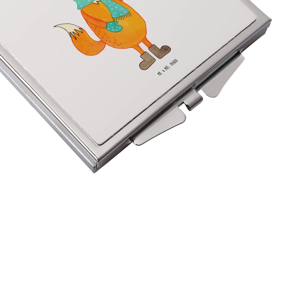 Kwadratowe lusterko do torebki lis ciasteczko Lis