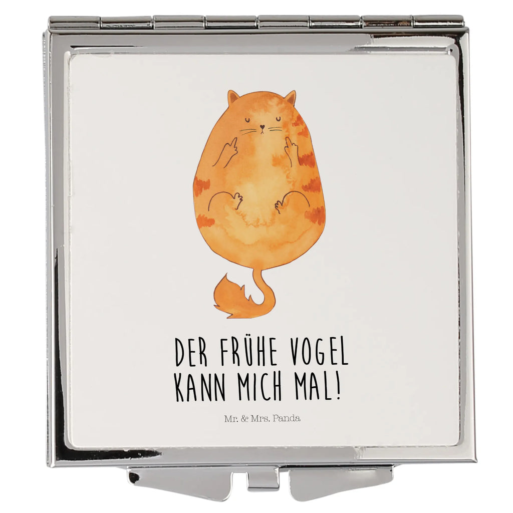 Handbag mirror Cat Early riser Handspiegel Geschenkidee, Spiegel Für Make-Up Tasche, Design Taschenspiegel, Handtaschenspiegel, Taschenspiegel, Klappspiegel, Silber, Handspiegel Mit Hülle, Handspiegel Für Damen, Schminkspiegel Kompakt, Handspiegel Zum Mitnehmen, Deko Handspiegel, Reise Spiegel, Spiegel Für Unterwegs, Spiegel Für Handtasche, Vintage Kompaktspiegel, Spiegel Für Schminktasche, Mini Spiegel, Kosmetikspiegel Klein, Runder Taschenspiegel, Tragbarer Spiegel, Taschen-Kosmetikspiegel, Quadratischer Handspiegel, Klappbarer Handspiegel, Klappbarer Taschenspiegel, Kompaktspiegel, Schminkspiegel To Go, Katzenaccessoires, Katzenfan, Katze, Katzendeko, Katzenartikel, Katzenfreund, Katzenprodukte, Katzenliebhaber, Katzenmotiv, Katzenmotive, Katzenliebhaberprodukte, Katzensouvenirs, Frühaufsteher, Der Frühe Vogel Kann Mich Mal, Katzen, Kaffee, Kater, Morgenmuffel, Mietze