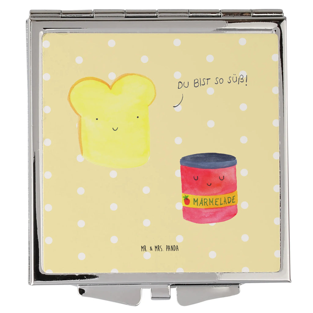 Handbag mirror toast jam mirror, silver, handbag, make up, square, make-up mirror, small animals, cute, funny, cute animal motives, hand drawn, small world, funny sayings, good mood, happy, gifts, gift ideas, special gifts, animal lover, card, bread, breakfast invitation, jam, Toast, cute postcard, sweet, dreamteam, kitchen saying, kitchen decoration, toast