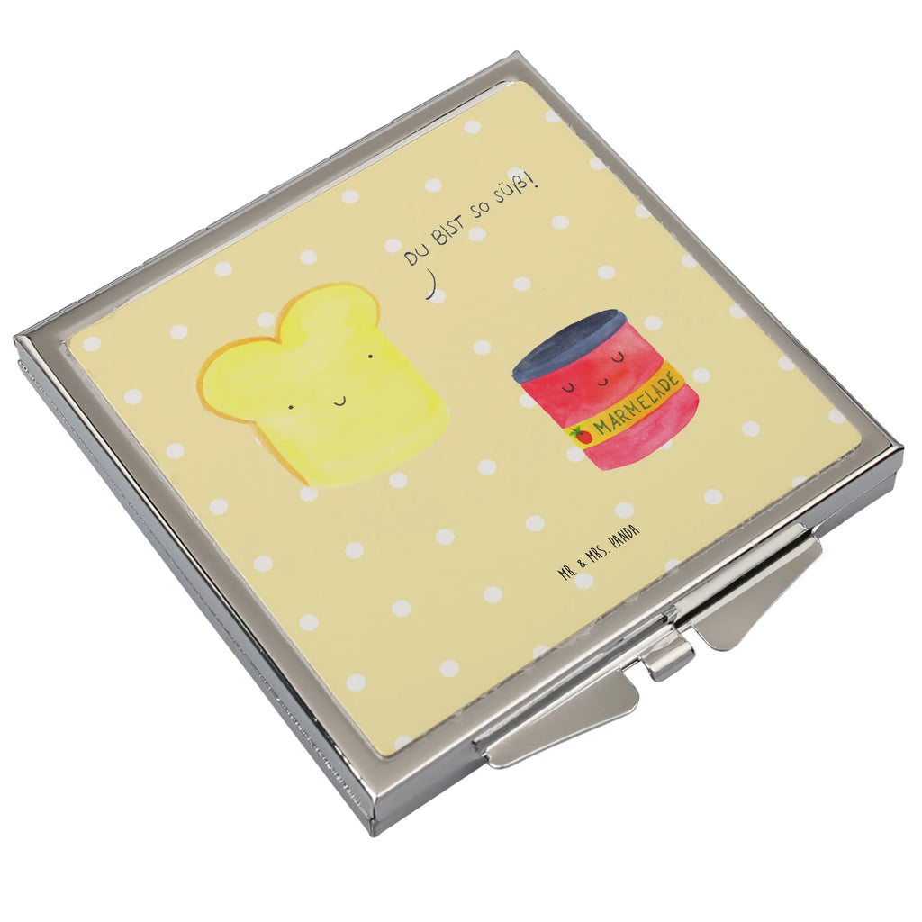 Handbag mirror toast jam mirror, silver, handbag, make up, square, make-up mirror, small animals, cute, funny, cute animal motives, hand drawn, small world, funny sayings, good mood, happy, gifts, gift ideas, special gifts, animal lover, card, bread, breakfast invitation, jam, Toast, cute postcard, sweet, dreamteam, kitchen saying, kitchen decoration, toast