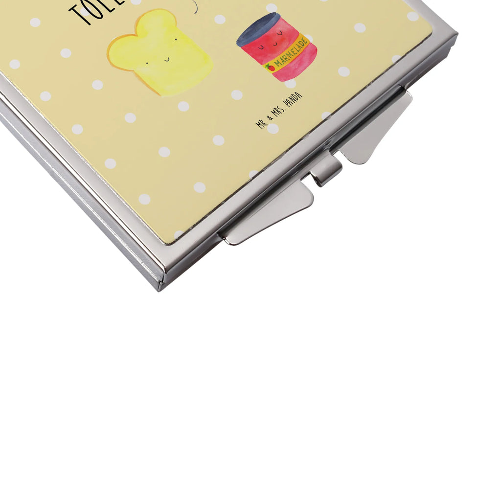 Handbag mirror toast jam mirror, silver, handbag, make up, square, make-up mirror, small animals, cute, funny, cute animal motives, hand drawn, small world, funny sayings, good mood, happy, gifts, gift ideas, special gifts, animal lover, card, bread, breakfast invitation, jam, Toast, cute postcard, sweet, dreamteam, kitchen saying, kitchen decoration, toast