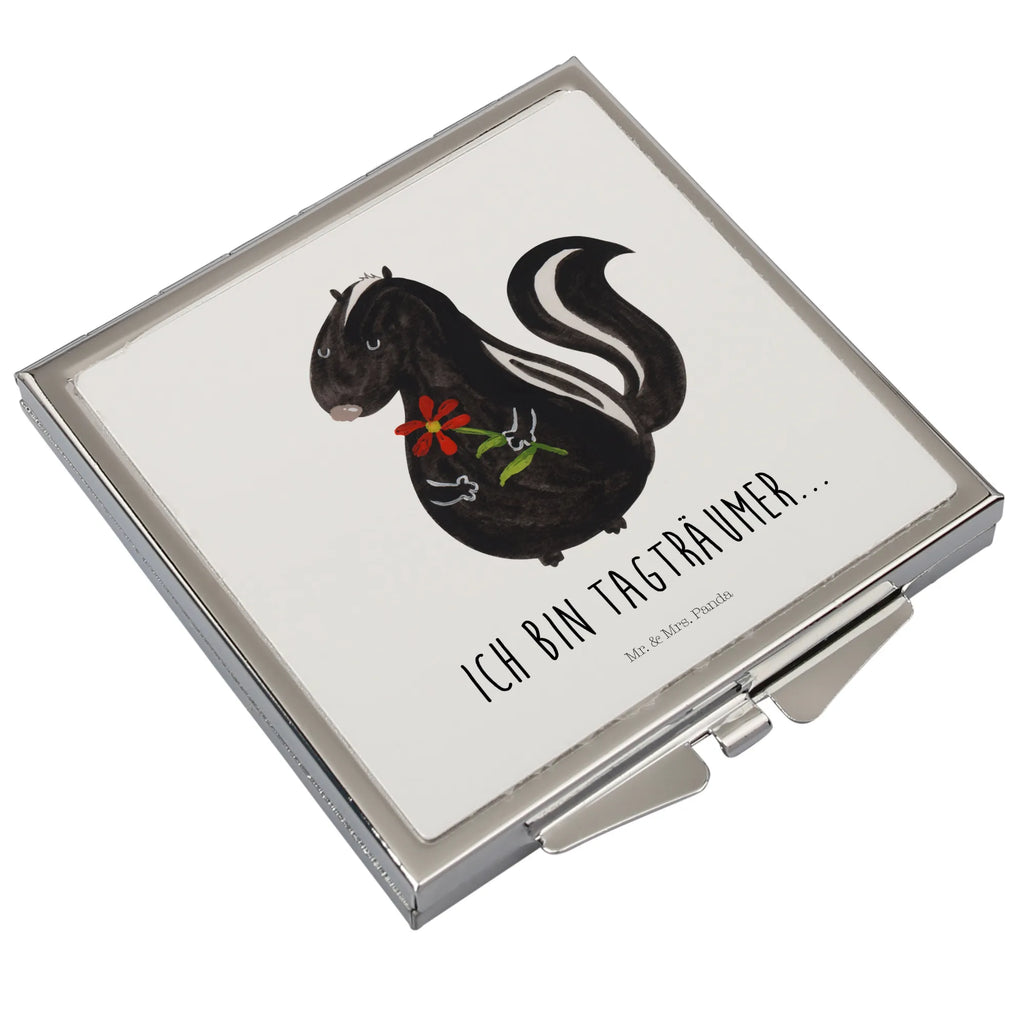 Kwadratowe lusterko do torebki skunks kwiat Design Taschenspiegel, Handspiegel Zum Mitnehmen, Schminkspiegel To Go, Deko Handspiegel, Runder Taschenspiegel, Spiegel Für Make-Up Tasche, Spiegel Für Schminktasche, Schminkspiegel Kompakt, Klappbarer Taschenspiegel, Reise Spiegel, Taschen-Kosmetikspiegel, Handtaschenspiegel, Quadratischer Handspiegel, Taschenspiegel, Handspiegel Geschenkidee, Spiegel Für Unterwegs, Handspiegel Für Damen, Mini Spiegel, Silber, Kosmetikspiegel Klein, Klappspiegel, Klappbarer Handspiegel, Spiegel Für Handtasche, Kompaktspiegel, Vintage Kompaktspiegel, Handspiegel Mit Hülle, Tragbarer Spiegel, Skunk, Stinktier, Wildtier, Stinki, Raubtier, Träume, Verträumt, Dreams, Stinker, Tagträumer