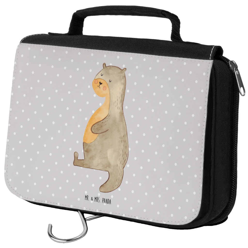 Wash bag otter Belly Waschbeutel, hygienebeutel, Waschtasche, Kulturbeutel Waschbar, Kulturtasche, Reisebeutel, Schminktasche, Schminkbeutel, Kosmetiktasche, Necessaire, hygienetasche, badtasche, beautycase, Toilettentasche, Kulturbeutel, Otter, Fischotter, Seeotter, Otter Seeotter See Otter