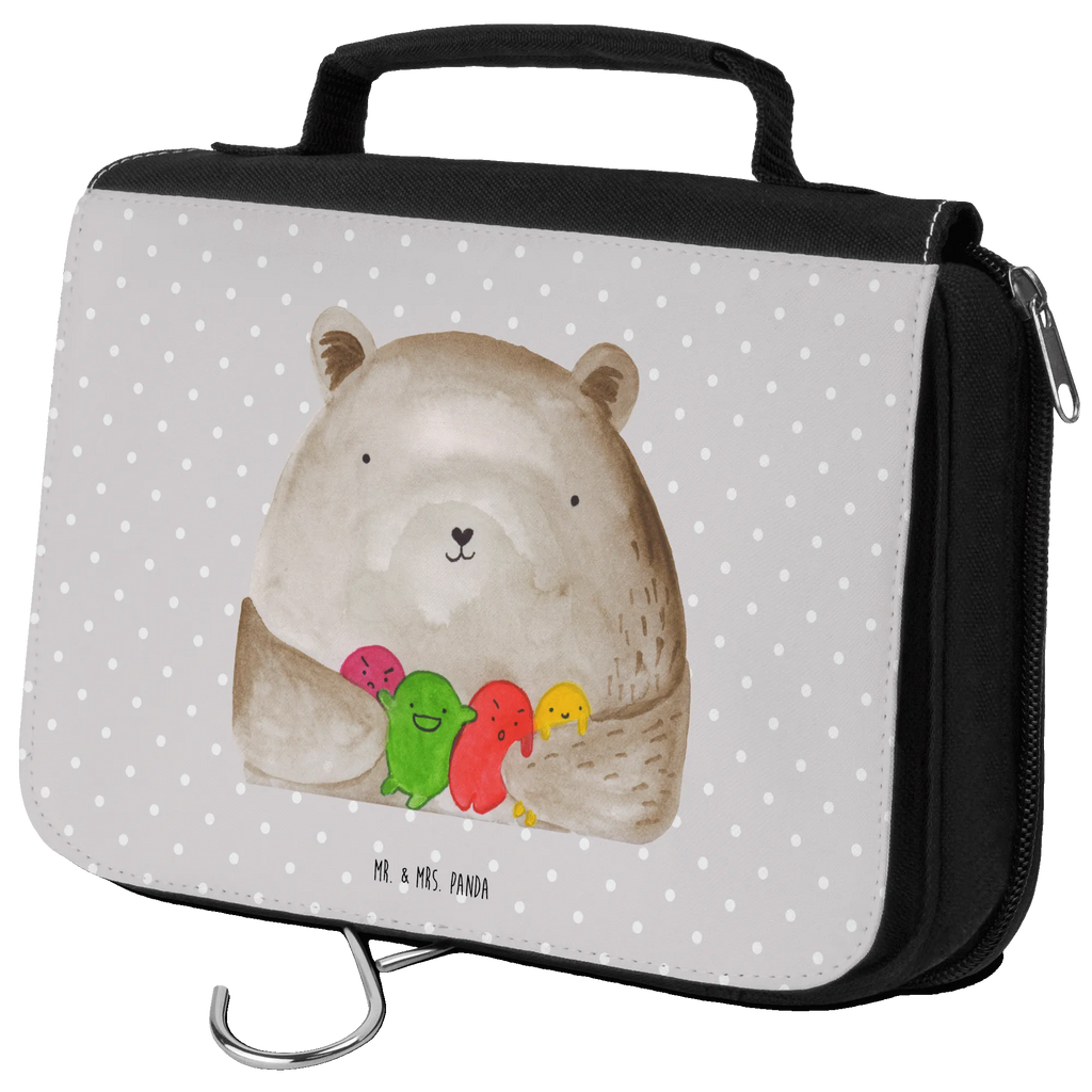 Wash bag bear Feeling Toilettentasche, Kulturtasche, Schminktasche, Schminkbeutel, hygienetasche, Waschbeutel, Waschtasche, badtasche, hygienebeutel, Kulturbeutel, Necessaire, Kulturbeutel Waschbar, Reisebeutel, beautycase, Kosmetiktasche, Teddy, Bär, Teddybär, Wahnsinn, Verrückt, Durchgedreht