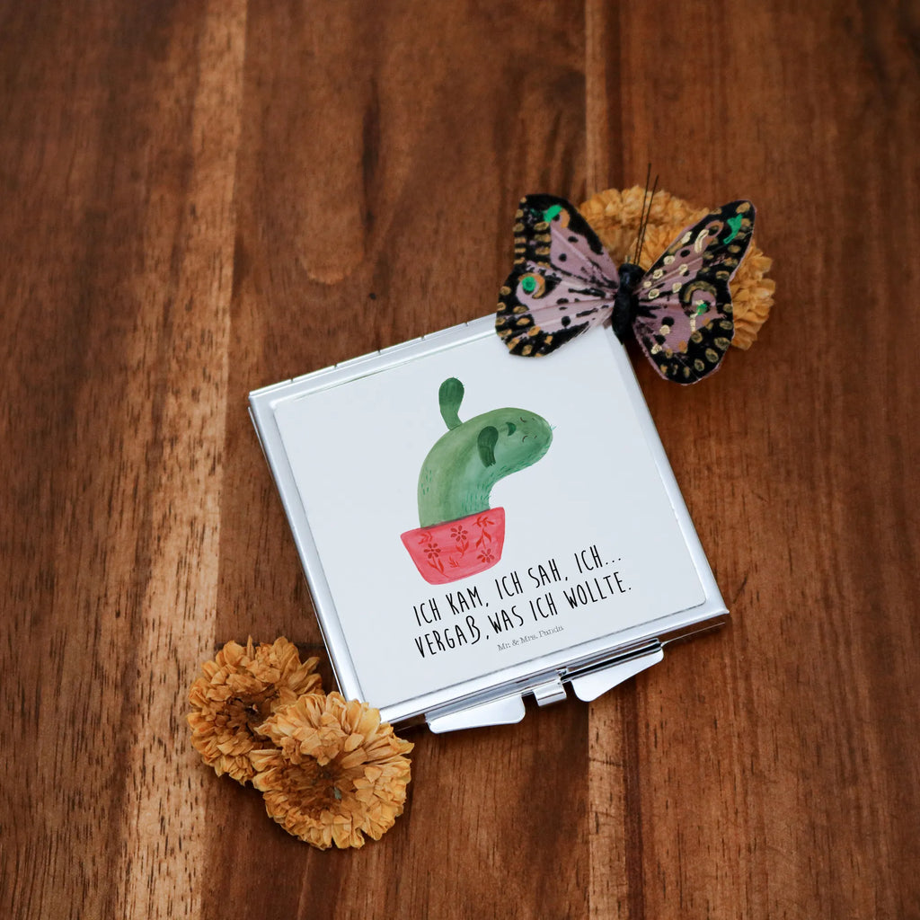 Kwadratowe lusterko do torebki kaktus Mama Kaktus, Kaktusy