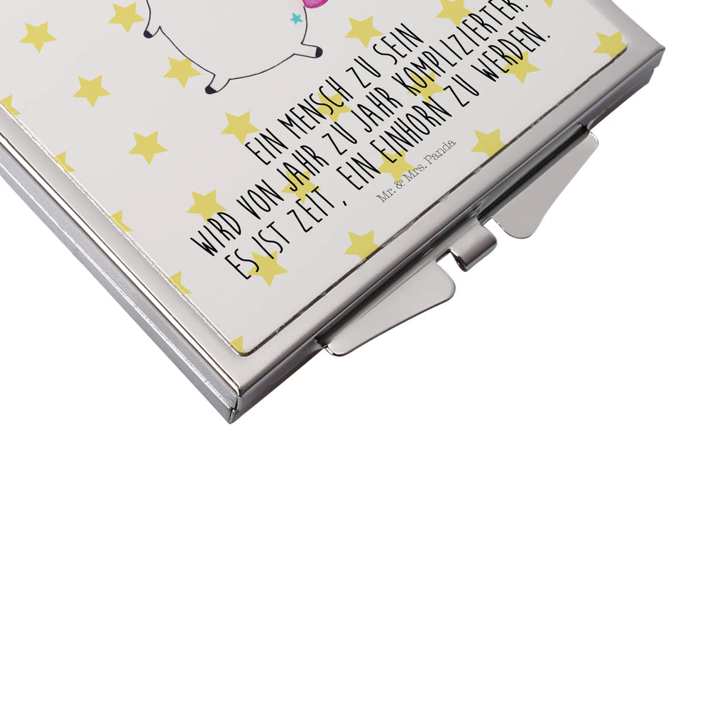 Kwadratowe lusterko do torebki Jednorożec walizka Jednorożec, jednorożce, dekoracje jednorożca, jednorożec