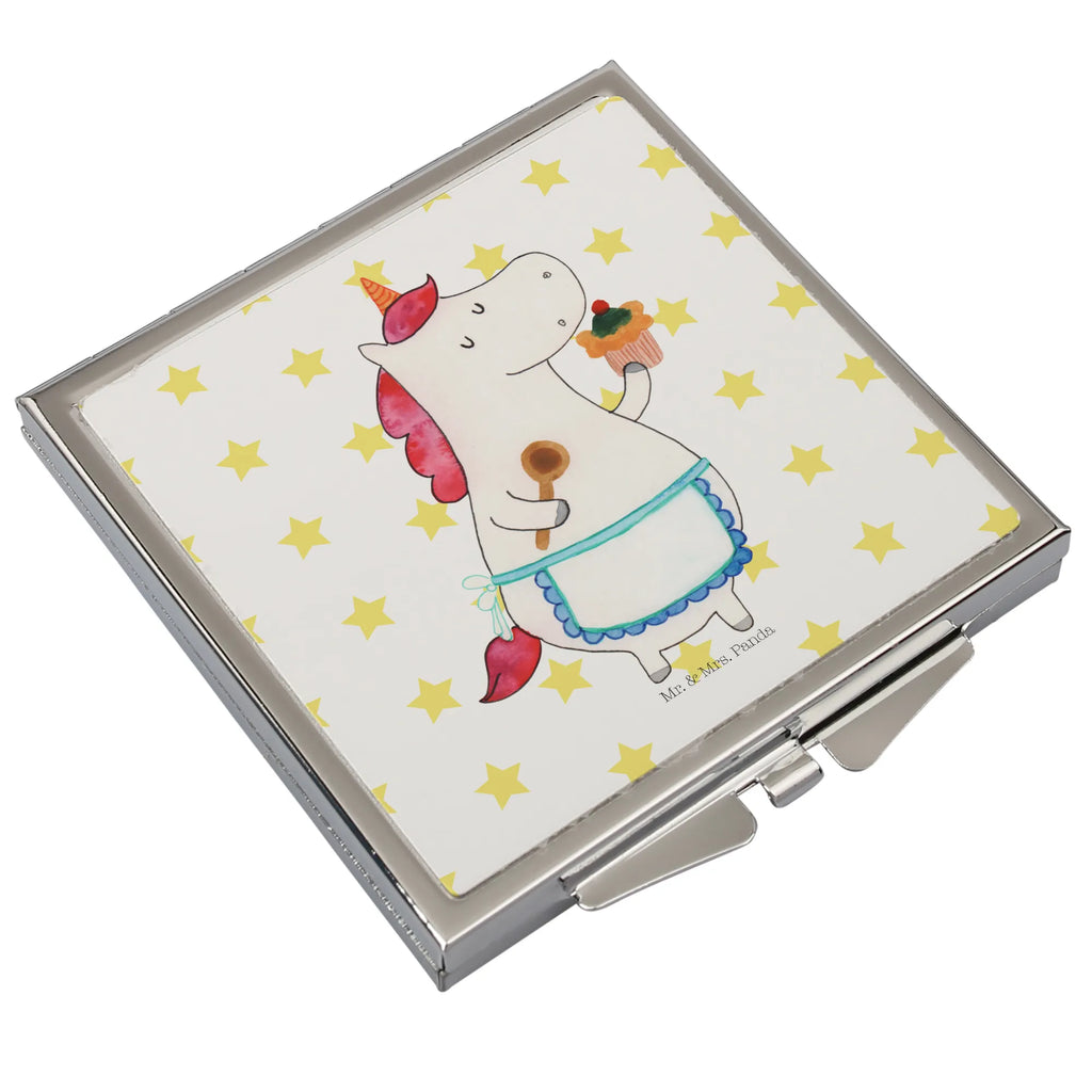 Kwadratowe lusterko do torebki Jednorożec Kuchnia Jednorożec, jednorożce, dekoracje jednorożca, jednorożec