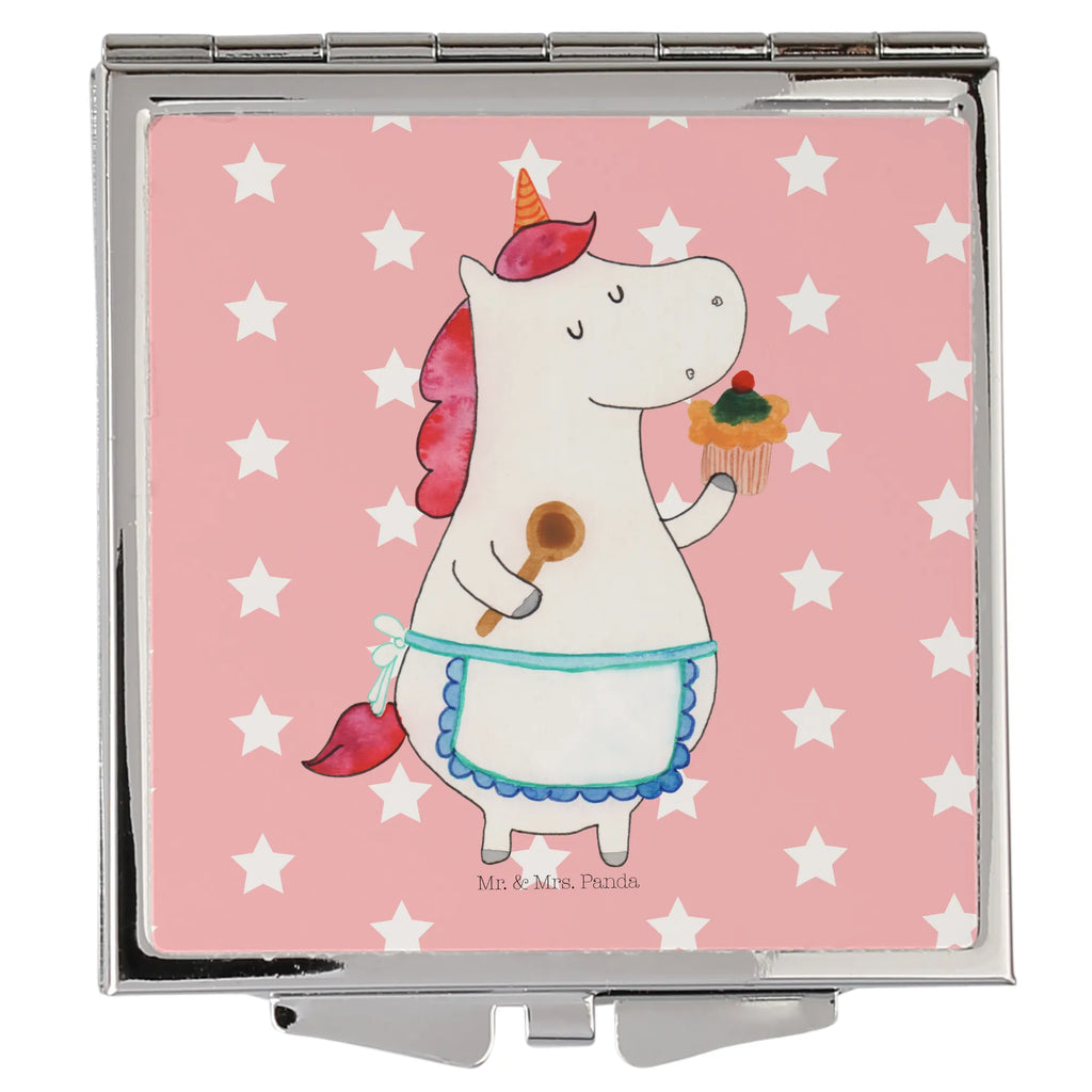 Kwadratowe lusterko do torebki Jednorożec Kuchnia Jednorożec, jednorożce, dekoracje jednorożca, jednorożec