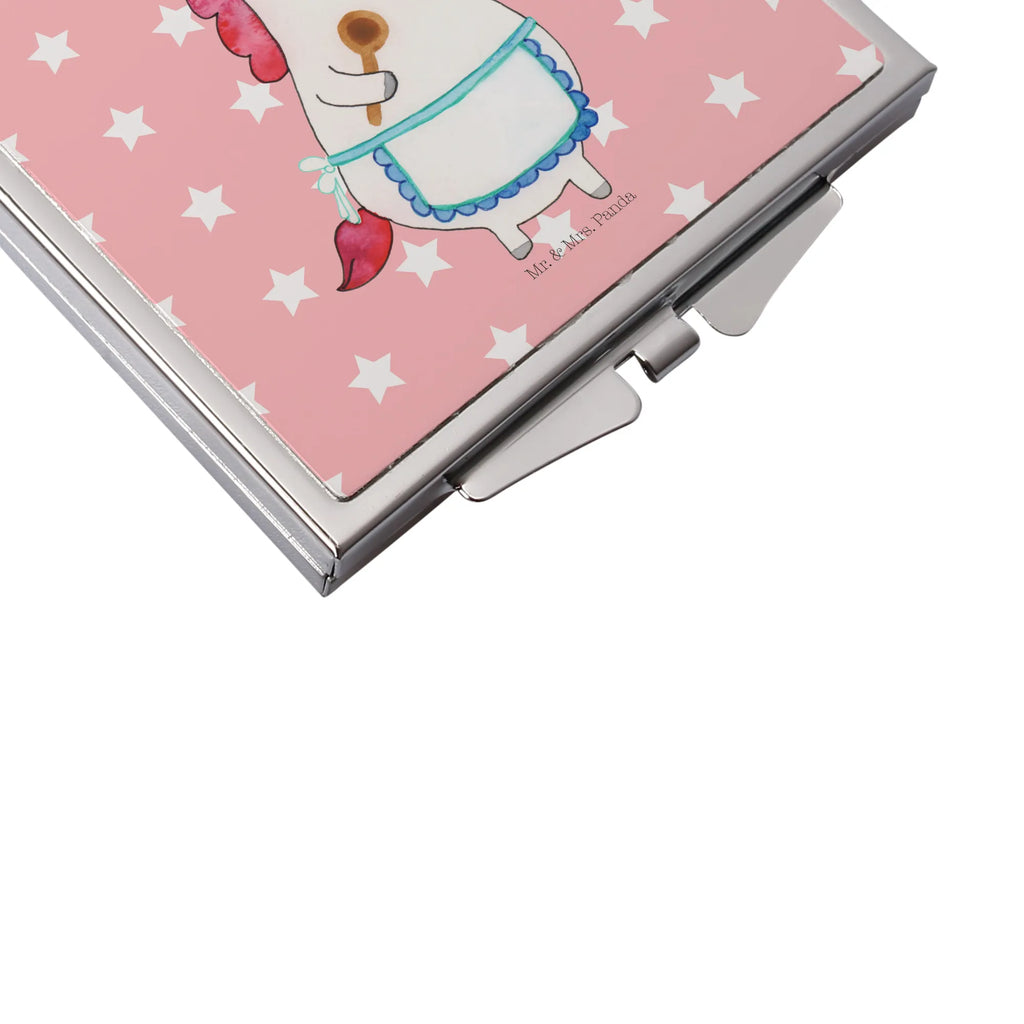 Kwadratowe lusterko do torebki Jednorożec Kuchnia Jednorożec, jednorożce, dekoracje jednorożca, jednorożec