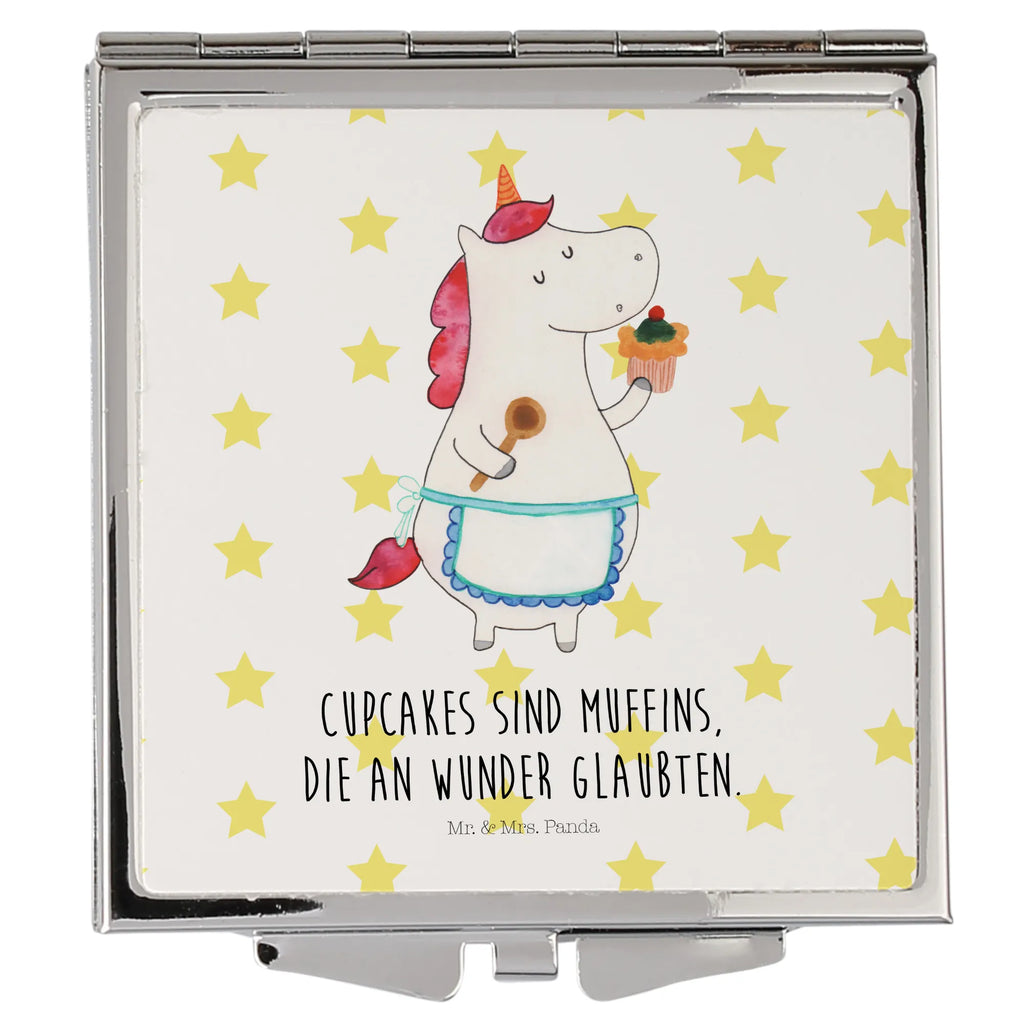 Kwadratowe lusterko do torebki Jednorożec Kuchnia Jednorożec, jednorożce, dekoracje jednorożca, jednorożec