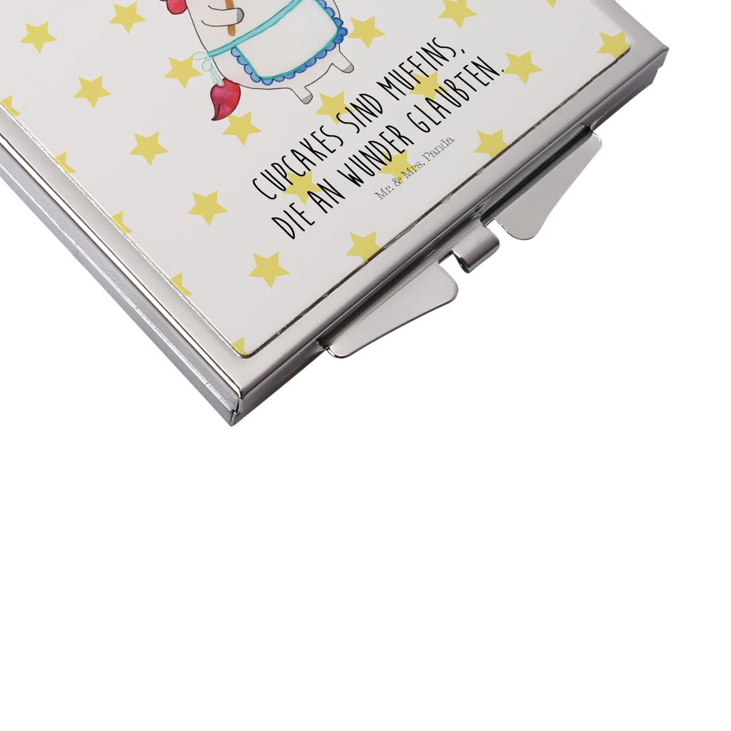 Kwadratowe lusterko do torebki Jednorożec Kuchnia Jednorożec, jednorożce, dekoracje jednorożca, jednorożec