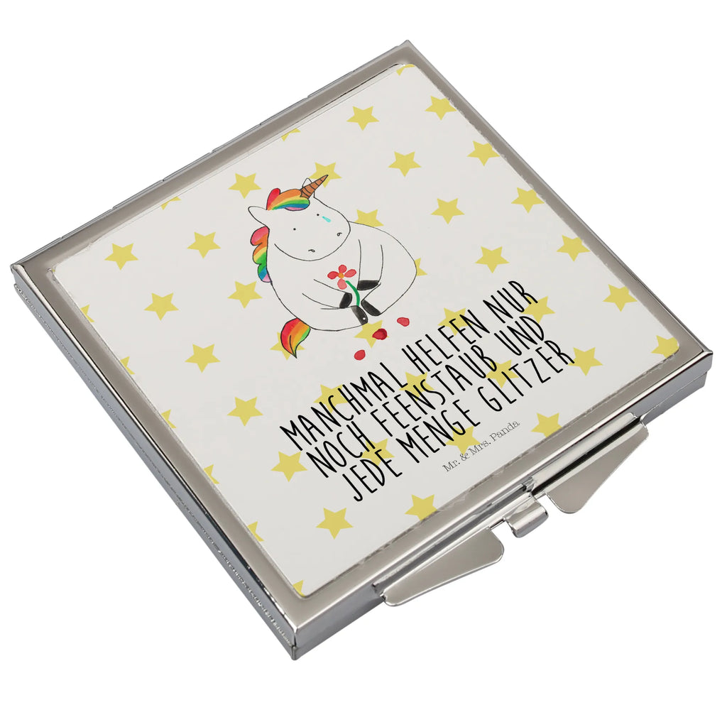 Kwadratowe lusterko do torebki Jednorożec Smutny Handspiegel Mit Hülle, Reise Spiegel, Kosmetikspiegel Klein, Kompaktspiegel, Klappbarer Handspiegel, Spiegel Für Unterwegs, Taschen-Kosmetikspiegel, Schminkspiegel To Go, Handtaschenspiegel, Design Taschenspiegel, Klappbarer Taschenspiegel, Spiegel Für Schminktasche, Taschenspiegel, Klappspiegel, Quadratischer Handspiegel, Handspiegel Geschenkidee, Tragbarer Spiegel, Runder Taschenspiegel, Handspiegel Für Damen, Mini Spiegel, Vintage Kompaktspiegel, Deko Handspiegel, Schminkspiegel Kompakt, Spiegel Für Handtasche, Spiegel Für Make-Up Tasche, Handspiegel Zum Mitnehmen, Einhorn, Einhörner, Einhorn Deko, Unicorn, Glitzer, Liebe, Freunde, Trauer, Trösten. Freundschaft, Blume, Grußkarte