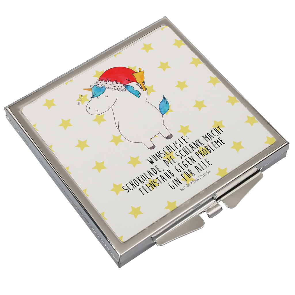 Kwadratowe lusterko do torebki Jednorożec Mikołaj Silber, Mini Spiegel, Kompaktspiegel, Design Taschenspiegel, Spiegel Für Schminktasche, Handspiegel Zum Mitnehmen, Spiegel Für Make-Up Tasche, Quadratischer Handspiegel, Tragbarer Spiegel, Vintage Kompaktspiegel, Klappspiegel, Handspiegel Mit Hülle, Spiegel Für Handtasche, Handspiegel Geschenkidee, Schminkspiegel Kompakt, Spiegel Für Unterwegs, Taschenspiegel, Schminkspiegel To Go, Klappbarer Taschenspiegel, Taschen-Kosmetikspiegel, Deko Handspiegel, Handtaschenspiegel, Runder Taschenspiegel, Reise Spiegel, Kosmetikspiegel Klein, Klappbarer Handspiegel, Handspiegel Für Damen, Einhörner, Einhorn, Unicorn, Einhorn Deko, Feenstaub, Weihnachten, Nikolaus, Schokolade, Weihnachtsmann, Schoki, Gin, Wunschliste, Wunschzettel