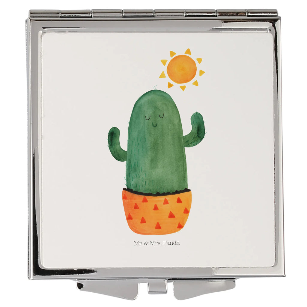 Kwadratowe lusterko do torebki Kaktus Słońce Kaktus, Kaktusy
