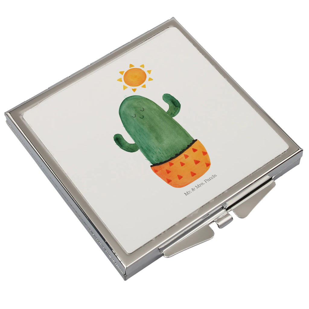 Kwadratowe lusterko do torebki Kaktus Słońce Kaktus, Kaktusy