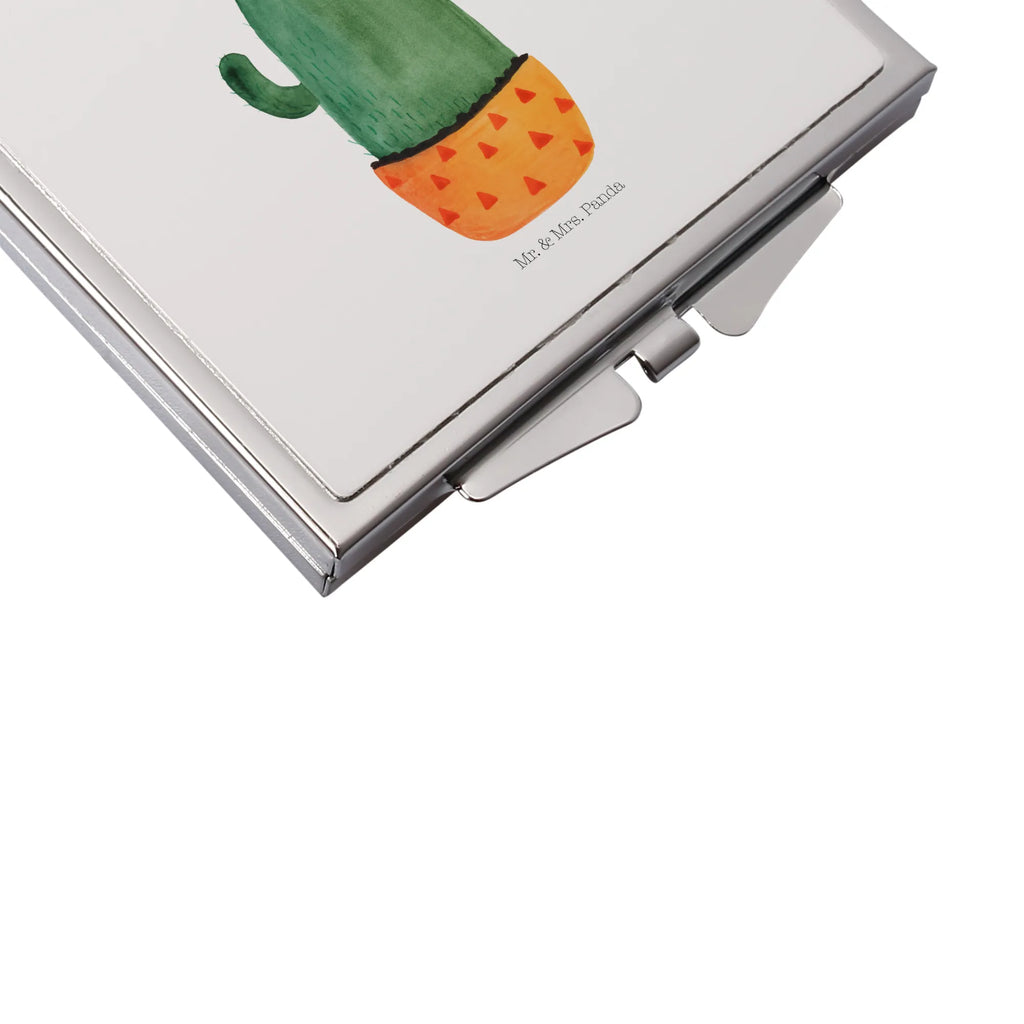 Kwadratowe lusterko do torebki Kaktus Słońce Kaktus, Kaktusy