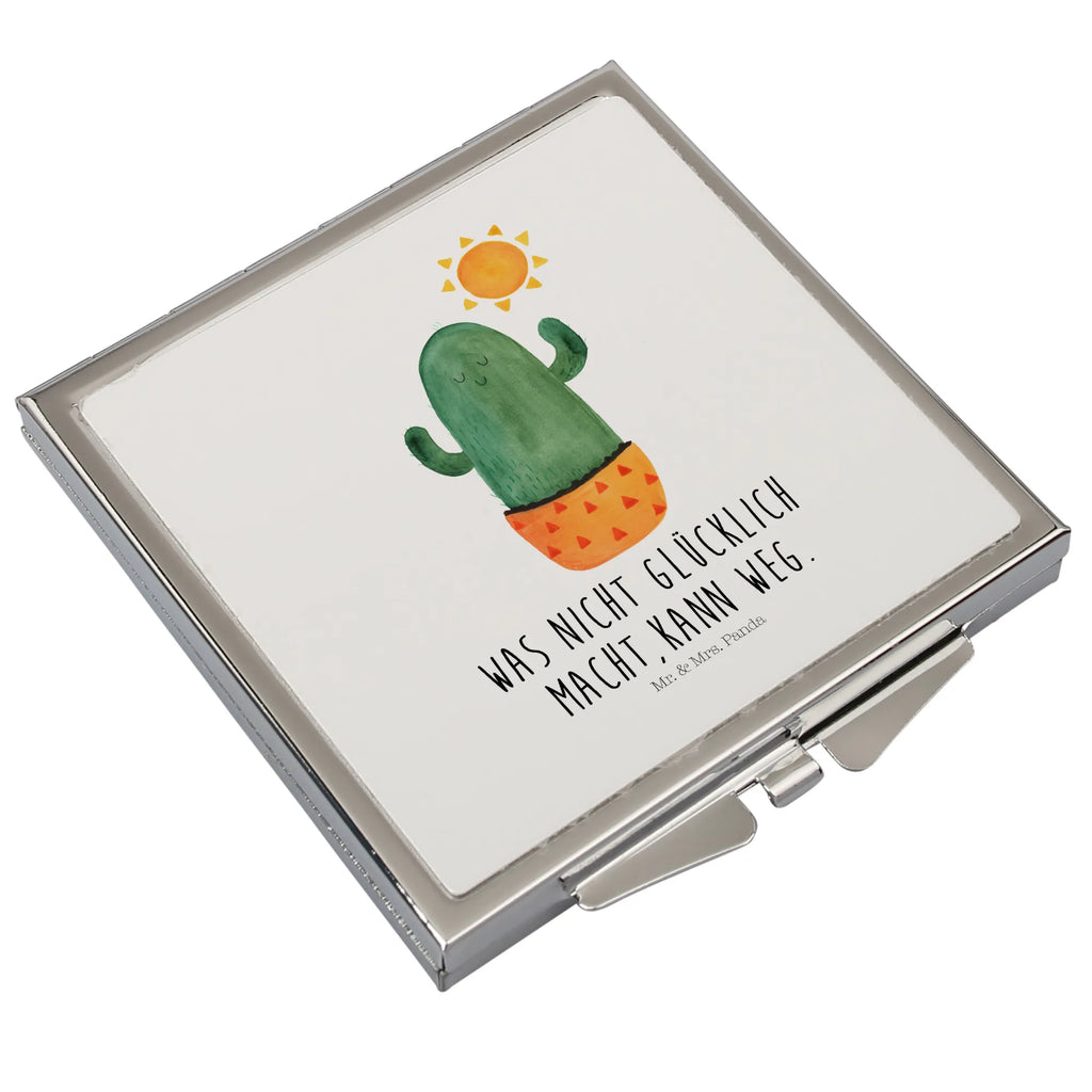 Kwadratowe lusterko do torebki Kaktus Słońce Kaktus, Kaktusy