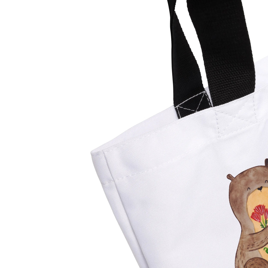 Shopper Otter Blumenstrauß Schulbeutel, Freizeittasche, Beutel, Tragebeutel, Strandtasche, Shopper, Alltagstasche, Schultasche, Einkaufsbeutel, Tasche, Einkaufstasche, Otter, Fischotter, Seeotter, Otter Seeotter See Otter