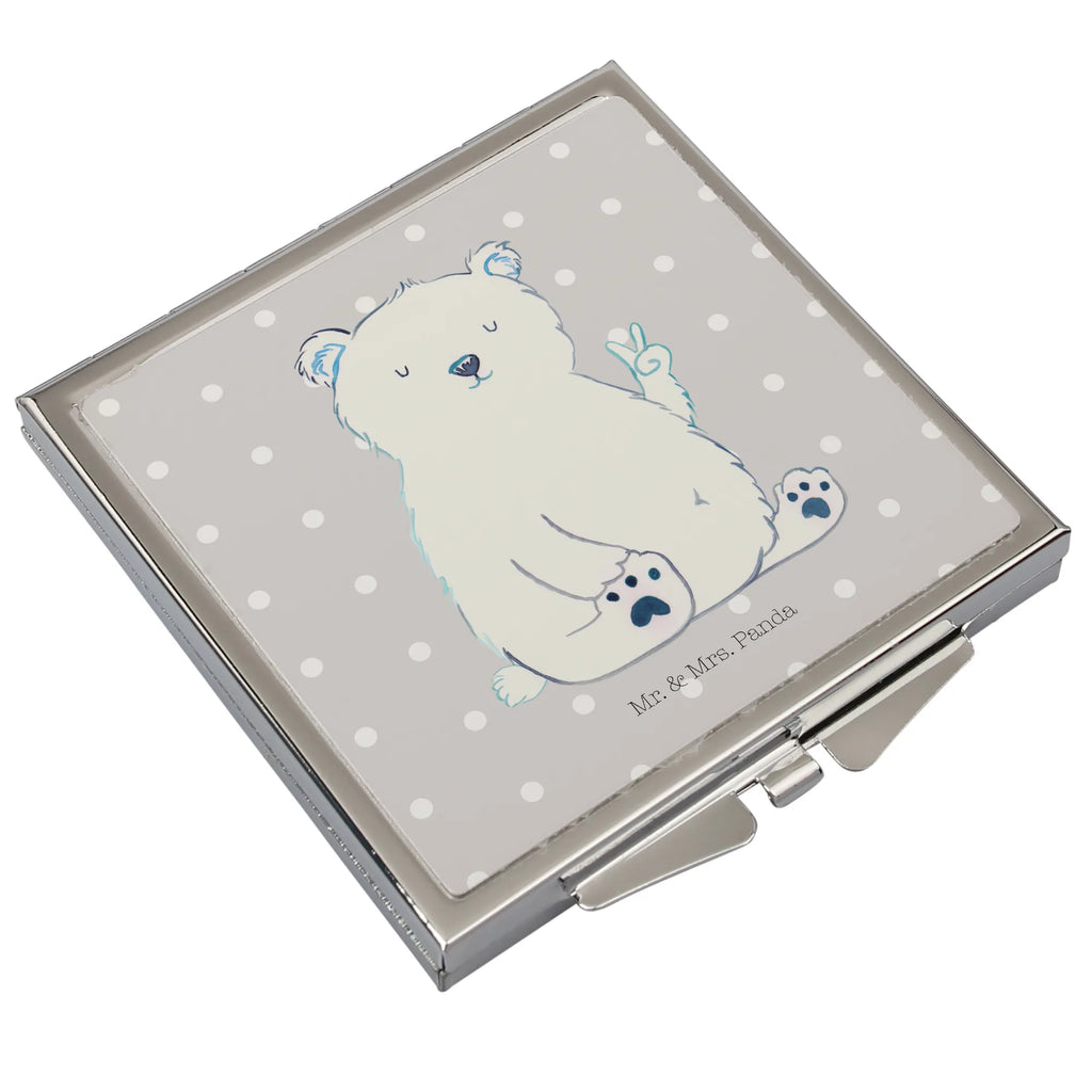 Handbag mirror Icebear Lazy Tragbarer Spiegel, Quadratischer Handspiegel, Spiegel Für Unterwegs, Vintage Kompaktspiegel, Handspiegel Für Damen, Klappspiegel, Handspiegel Zum Mitnehmen, Spiegel Für Handtasche, Runder Taschenspiegel, Klappbarer Handspiegel, Mini Spiegel, Kompaktspiegel, Klappbarer Taschenspiegel, Deko Handspiegel, Handtaschenspiegel, Reise Spiegel, Spiegel Für Make-Up Tasche, Taschenspiegel, Taschen-Kosmetikspiegel, Spiegel Für Schminktasche, Schminkspiegel Kompakt, Schminkspiegel To Go, Kosmetikspiegel Klein, Handspiegel Mit Hülle, Design Taschenspiegel, Handspiegel Geschenkidee, Bär, Teddy, Teddybär, Nordpol, Büro, Eisbär, Arbeitsplatz, Relaxen, Entspannen, Bürojob, Faul, Homeoffice, Arbeit