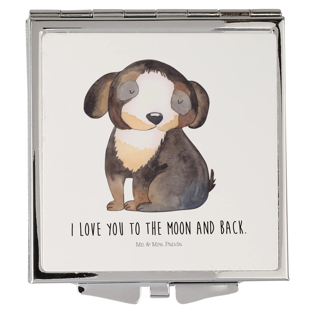 Handbag mirror Dog Relax handbag, mirror, square, make-up mirror, make up, silver, dog, mutt, hound, woof, dog mama, dog breed, love dogs, love for dogs, dog decorative items, bag with dog print, funny gifts for dog owners, what do you give a dog lover, Christmas gifts for dogs, gifts for dogs, dog sayings, Dog, black dog, dog happiness, love, dog love