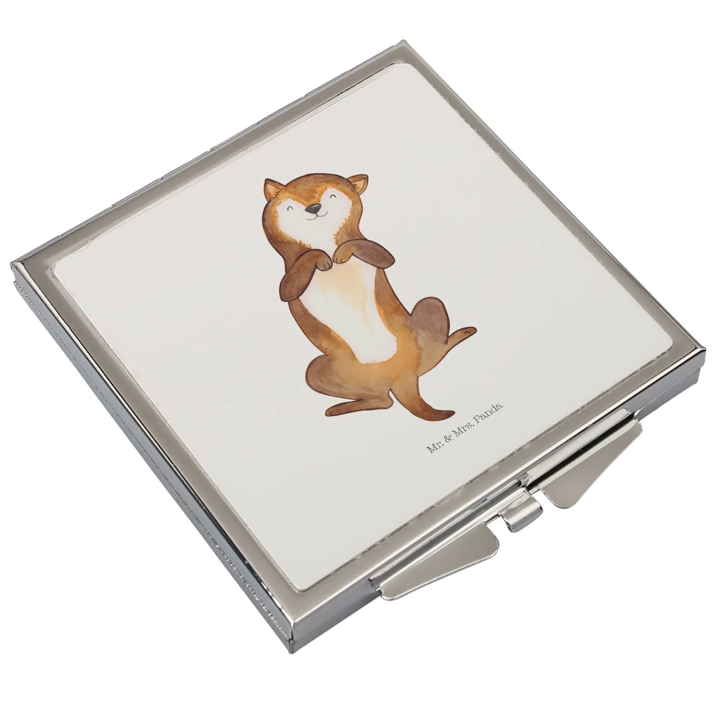 Handbag mirror Dog Stroke silver, make-up mirror, square, handbag, make up, mirror, dog, mutt, hound, woof, dog mama, dog breed, love dogs, love for dogs, dog decorative items, bag with dog print, funny gifts for dog owners, what do you give a dog lover, Christmas gifts for dogs, gifts for dogs, dog sayings, dog puppy, dog love, belly rub, Dog